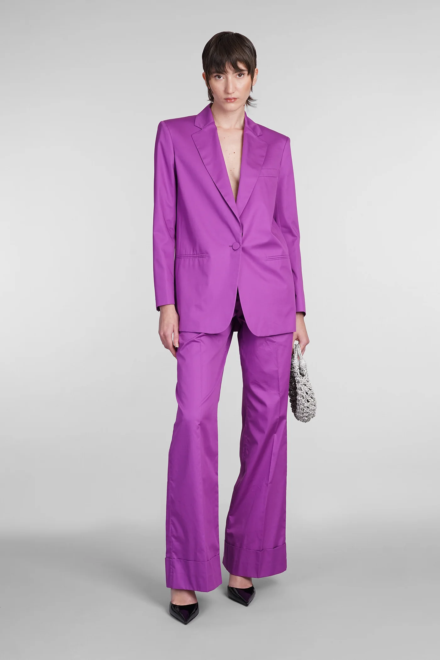 Guia Blazer in Viola cotton - Image 2