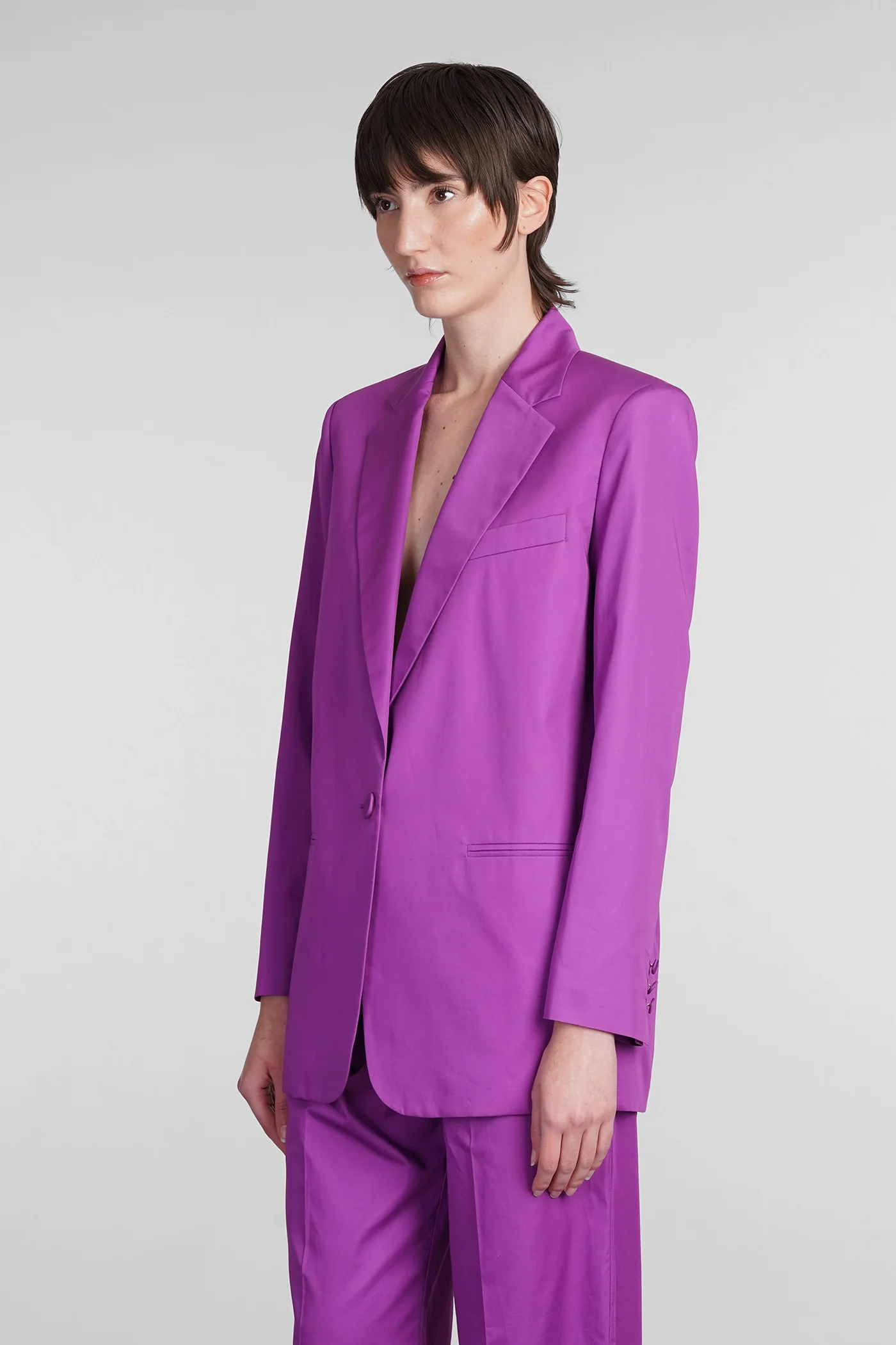 Guia Blazer in Viola cotton - Image 4
