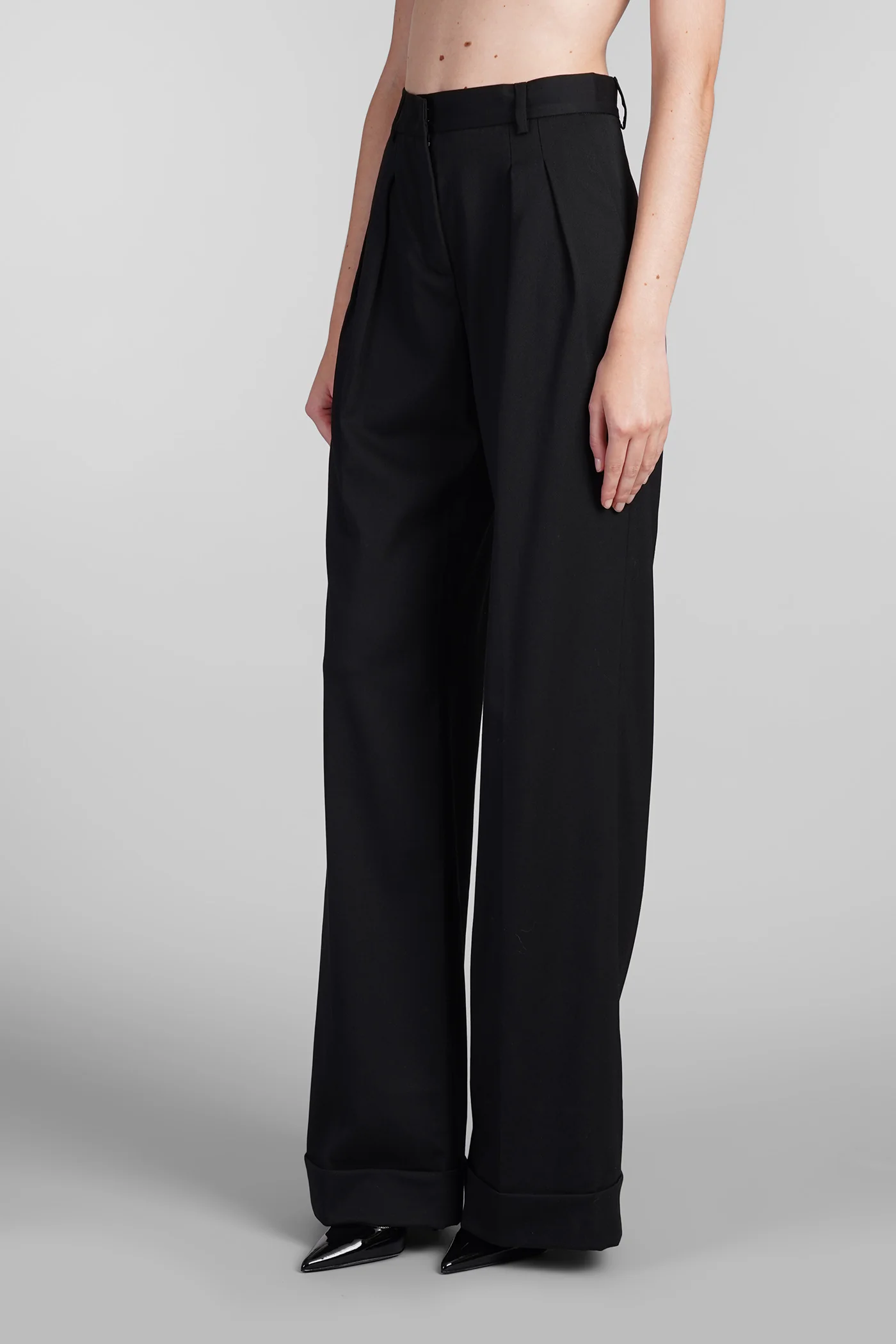 Nathalie Pants in black polyester - Image 4