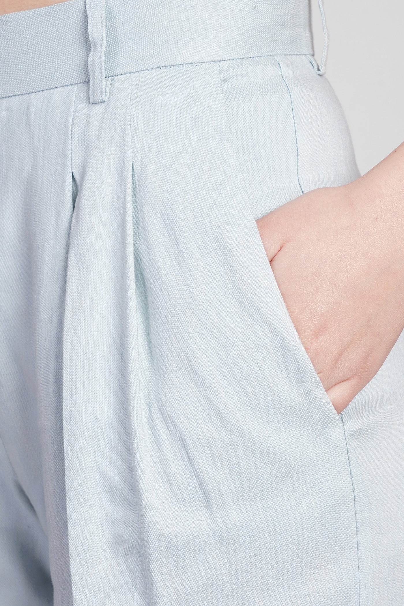 Nathalie Pants in cyan viscose - Image 5