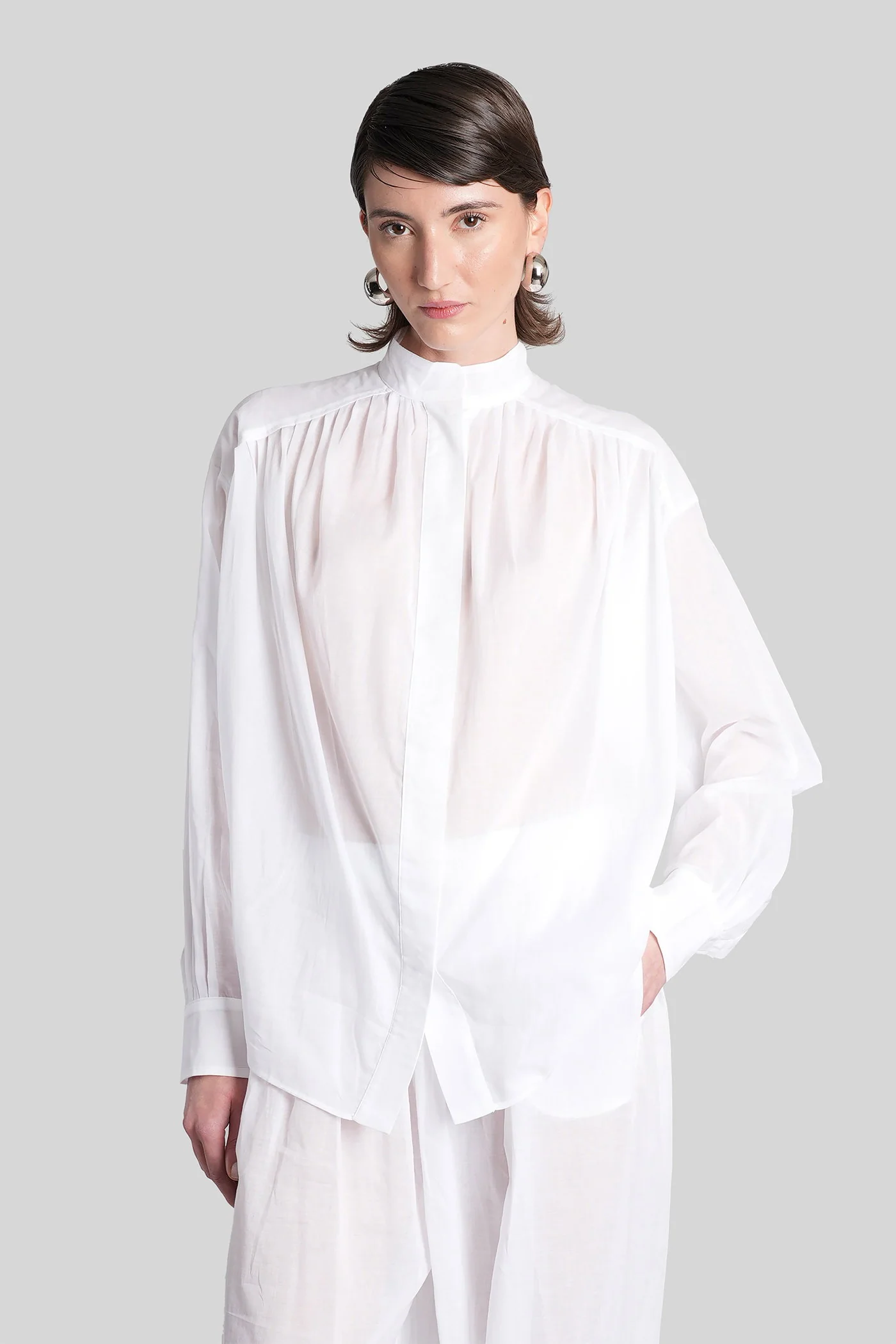 Rania Shirt in white cotton