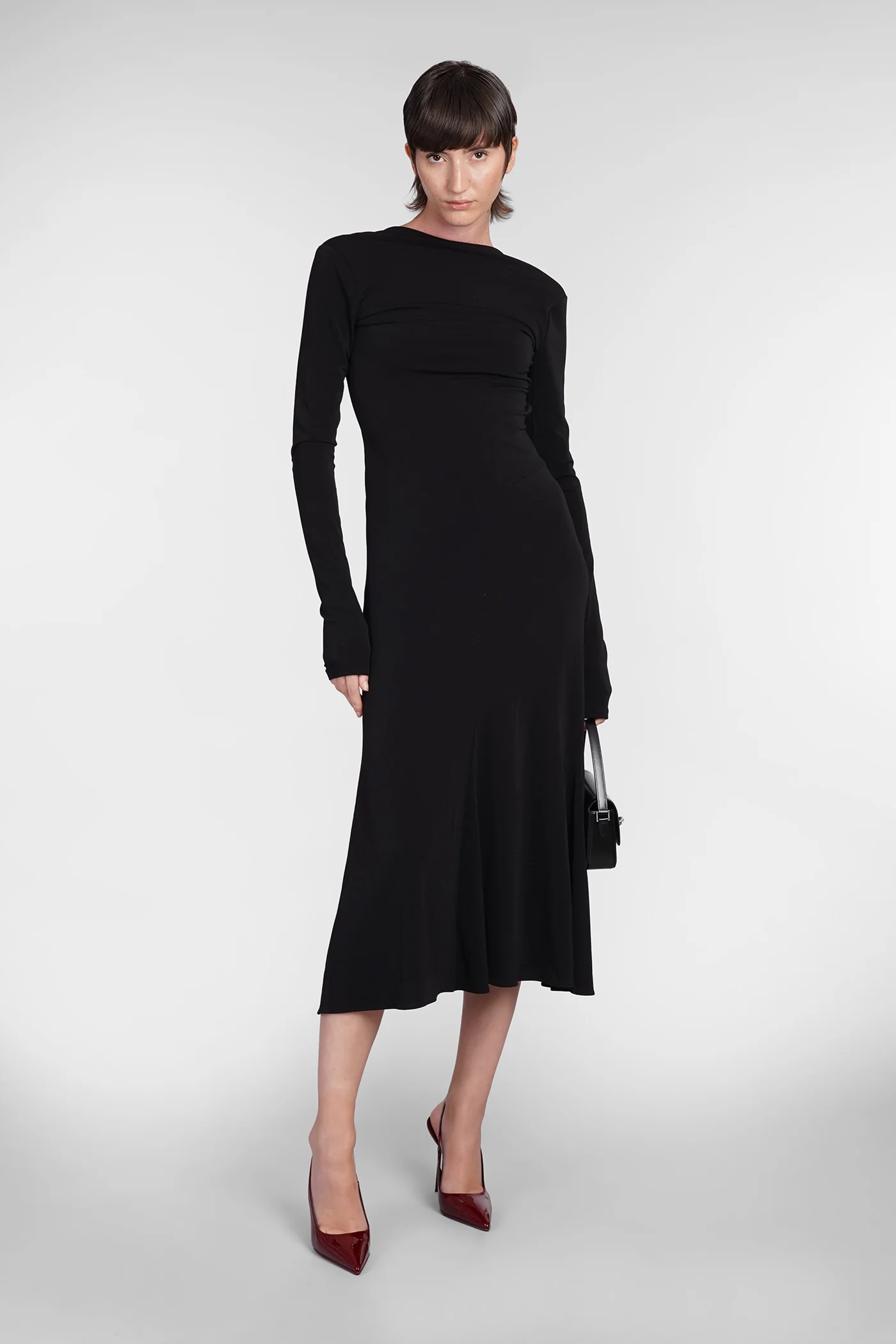 Sabrina Dress woman  in black polyester - Image 2
