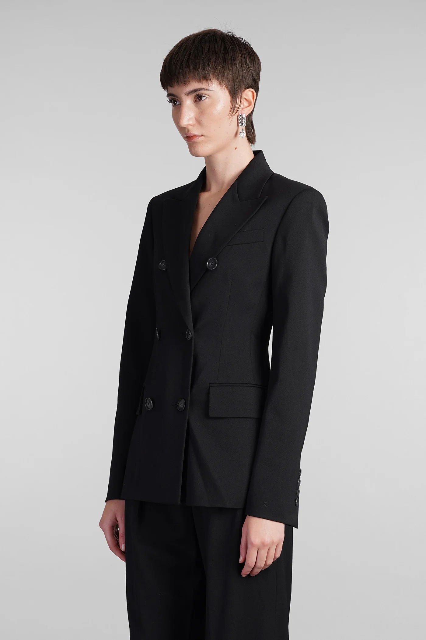 Shannon Blazer in black polyester - Image 4