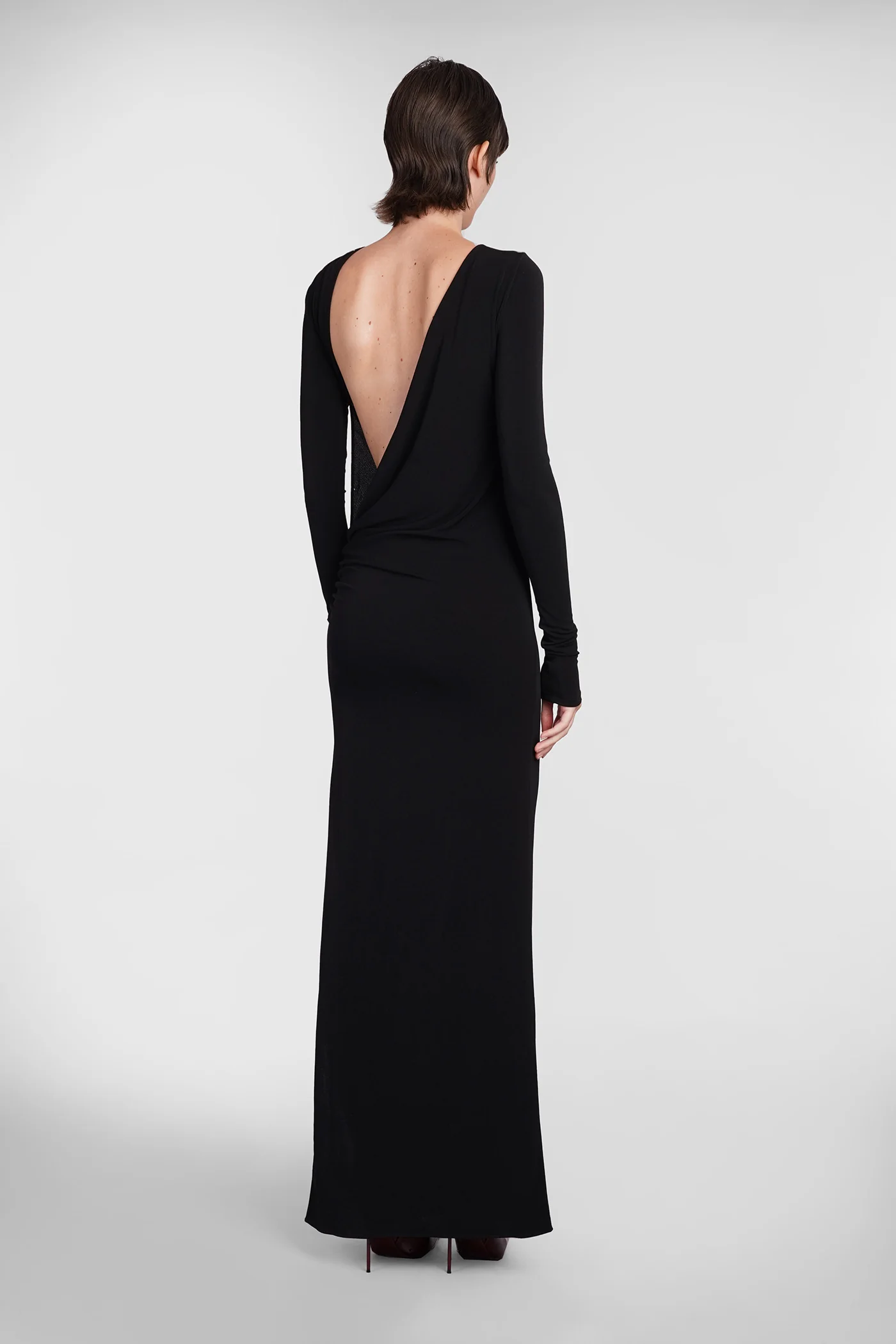 Sophie Maxi Dress woman  in black polyester - Image 3