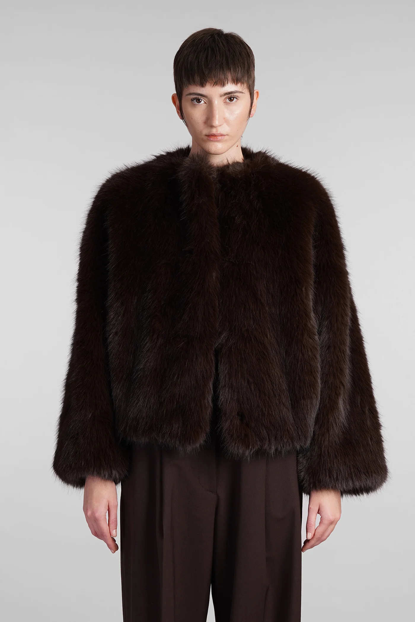 Taylor Fur & Shearling in brown polyester