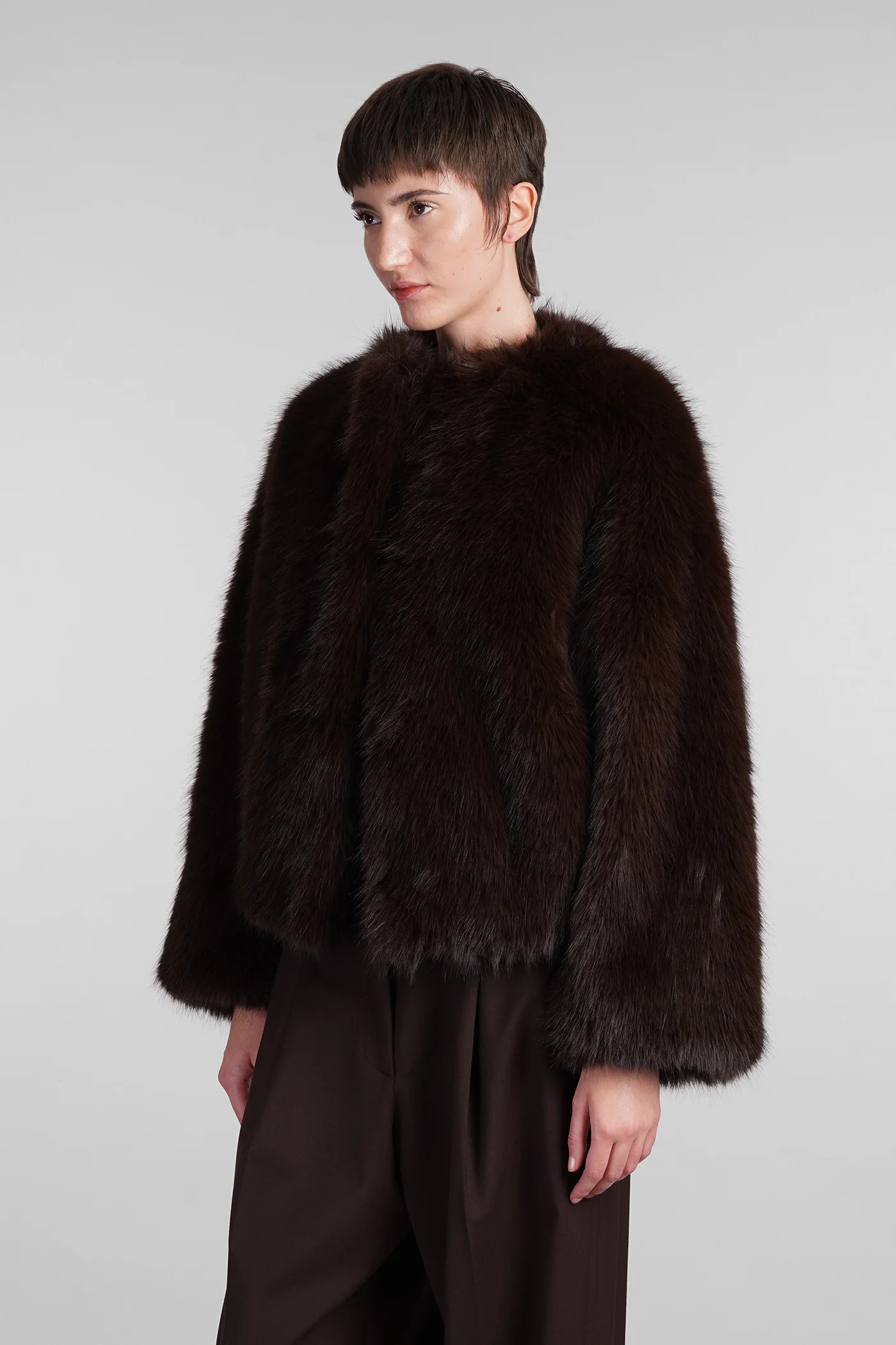 Taylor Fur & Shearling in brown polyester - Image 4