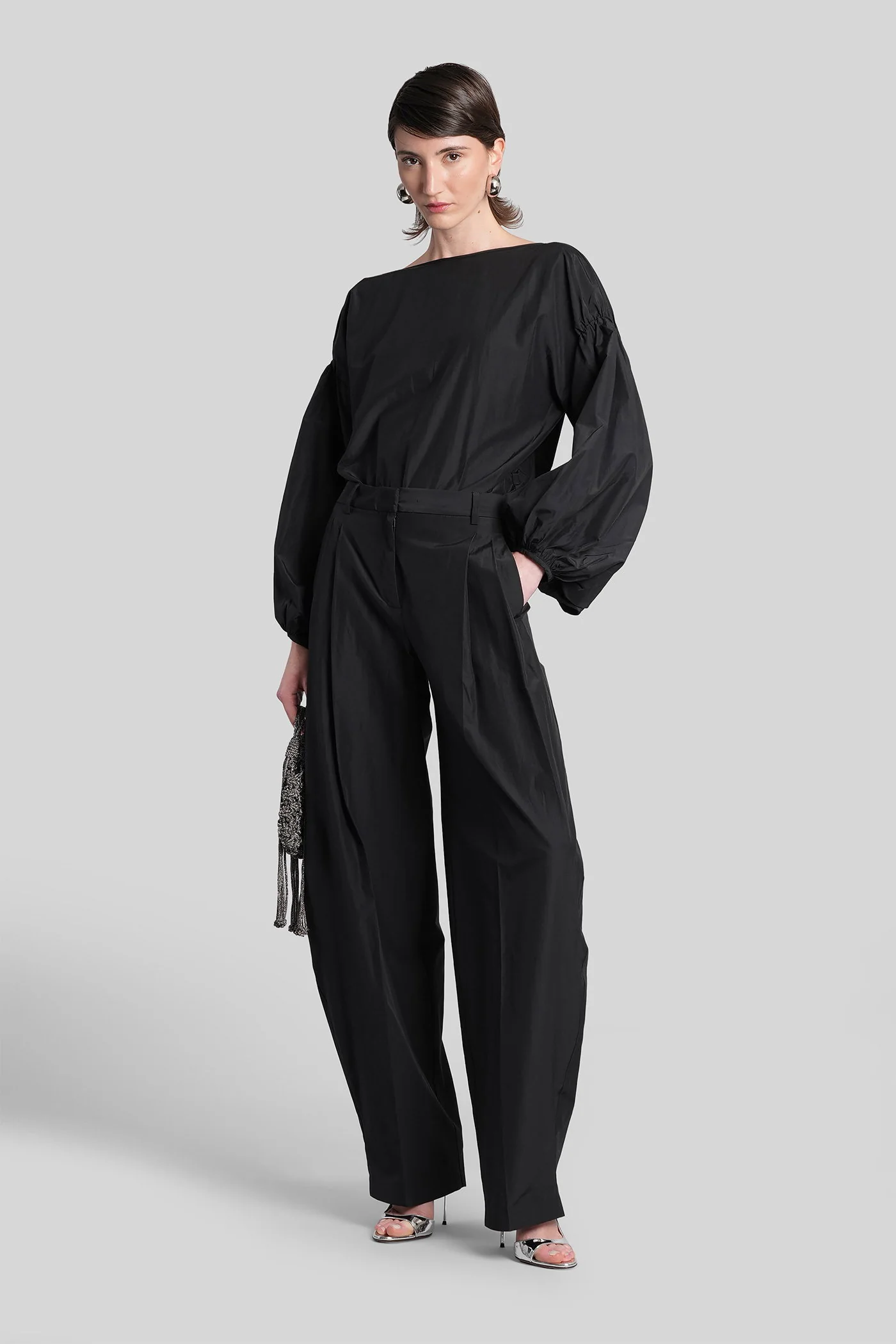 Tracy Pants in black polyester - Image 2