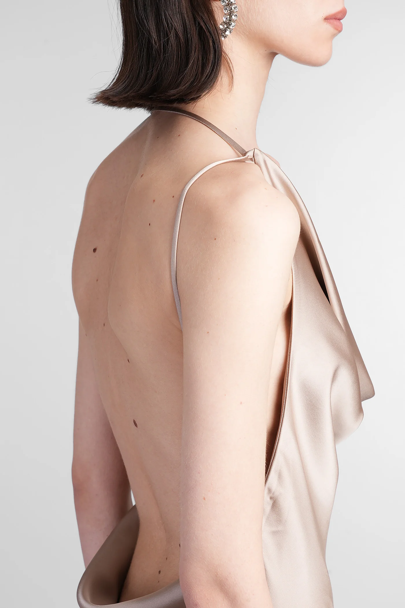 Vera Maxi Long dress in grey polyester - Image 5