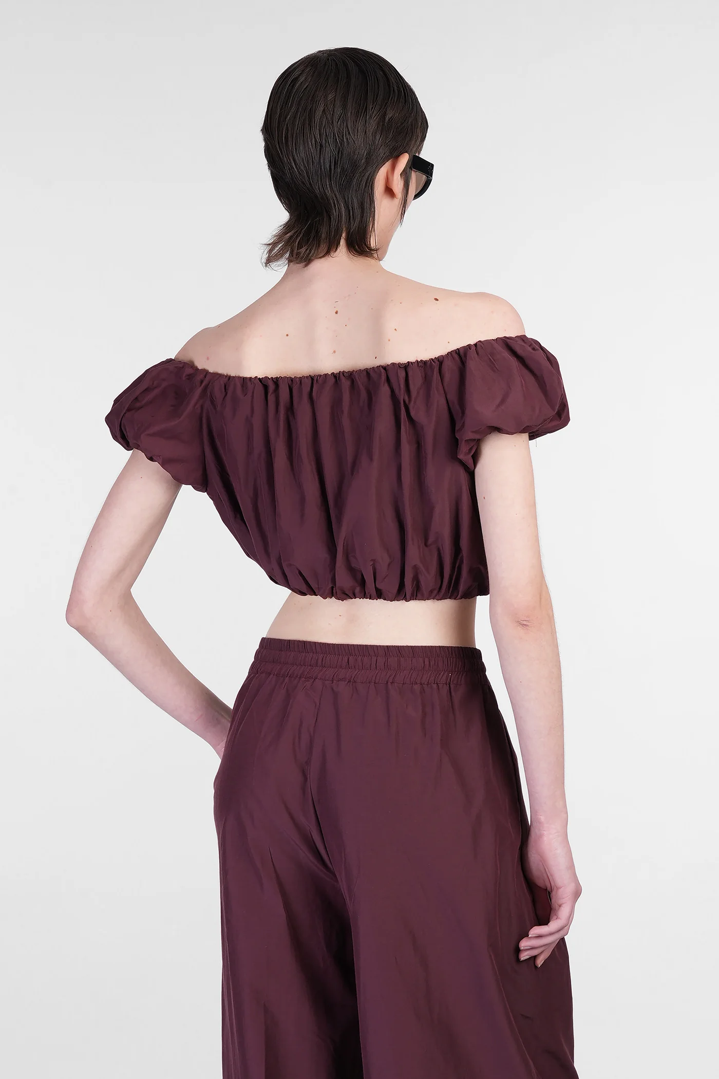 Whitely Top Topwear in bordeaux polyester - Image 3