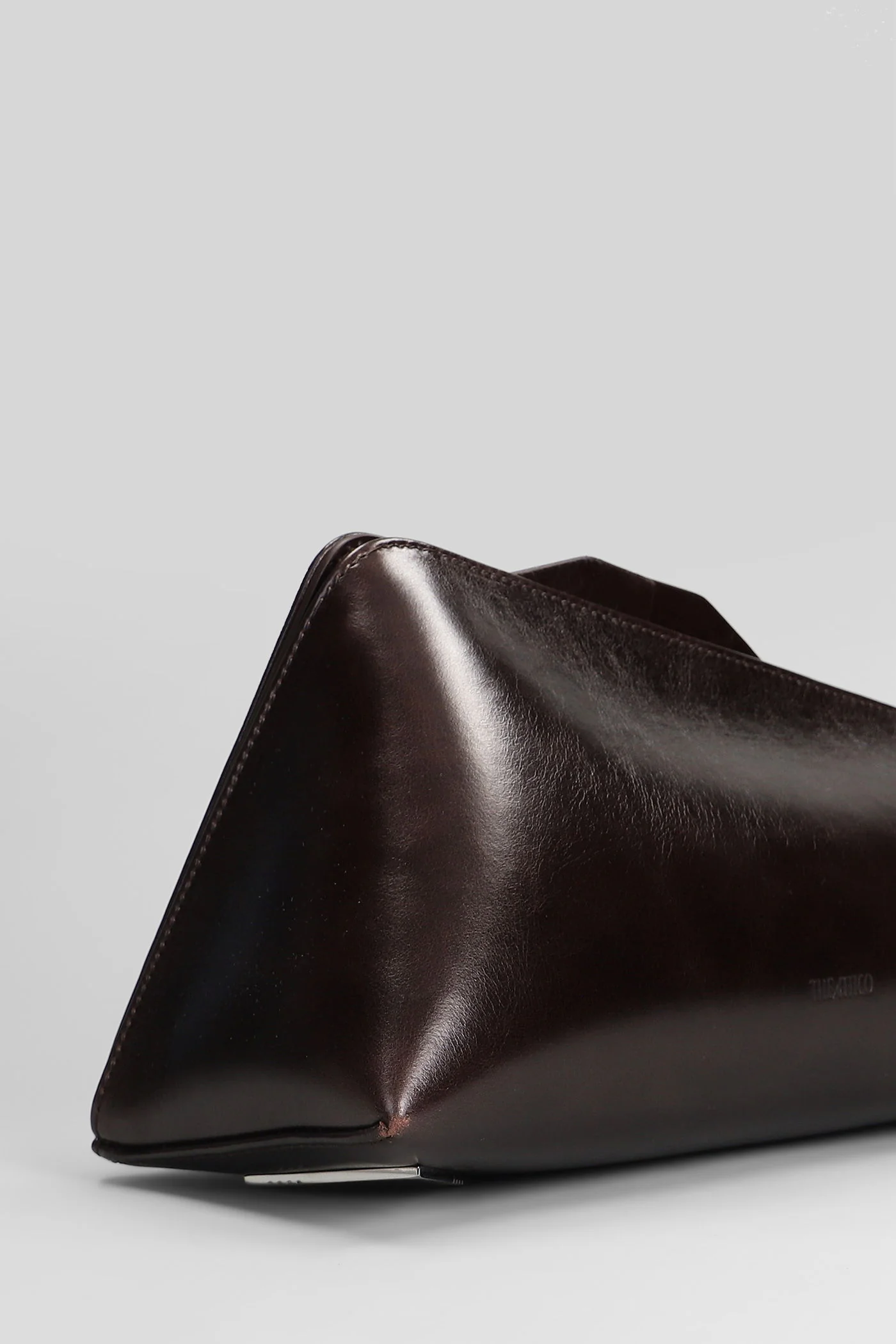 8.30 pm Clutch in brown leather - Image 4