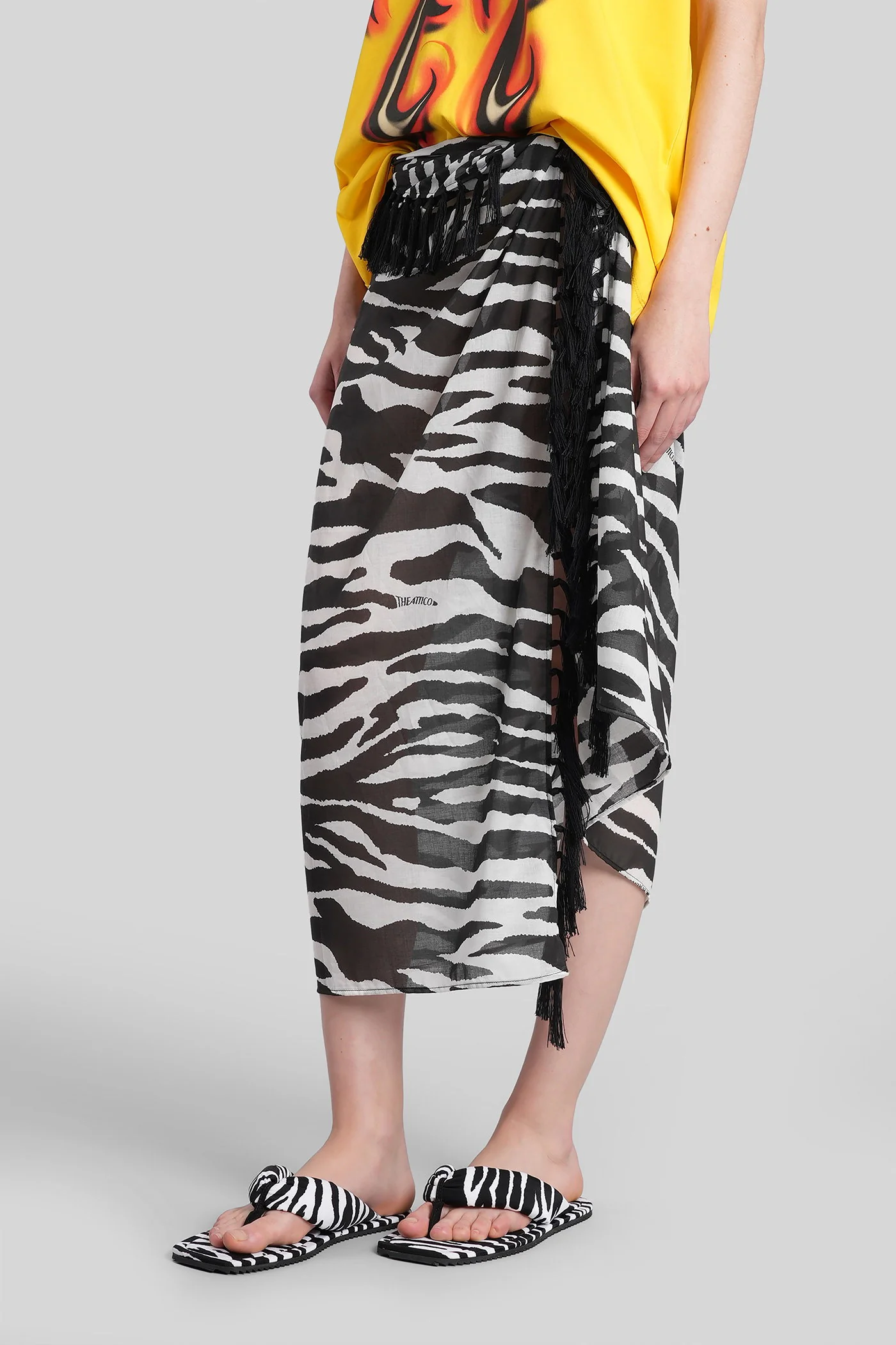 Beachwear in black cotton - Image 4