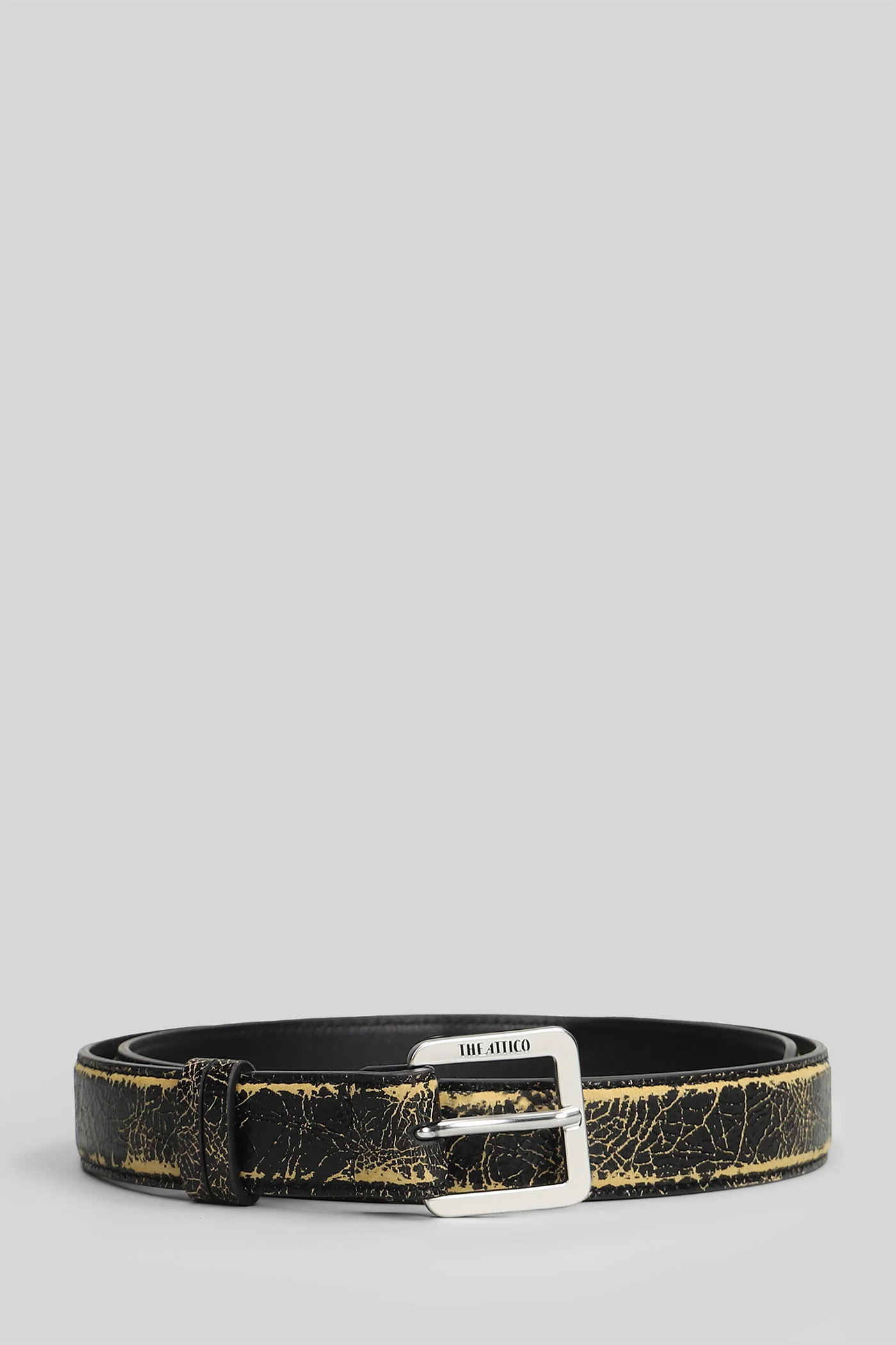 Belts in brown leather