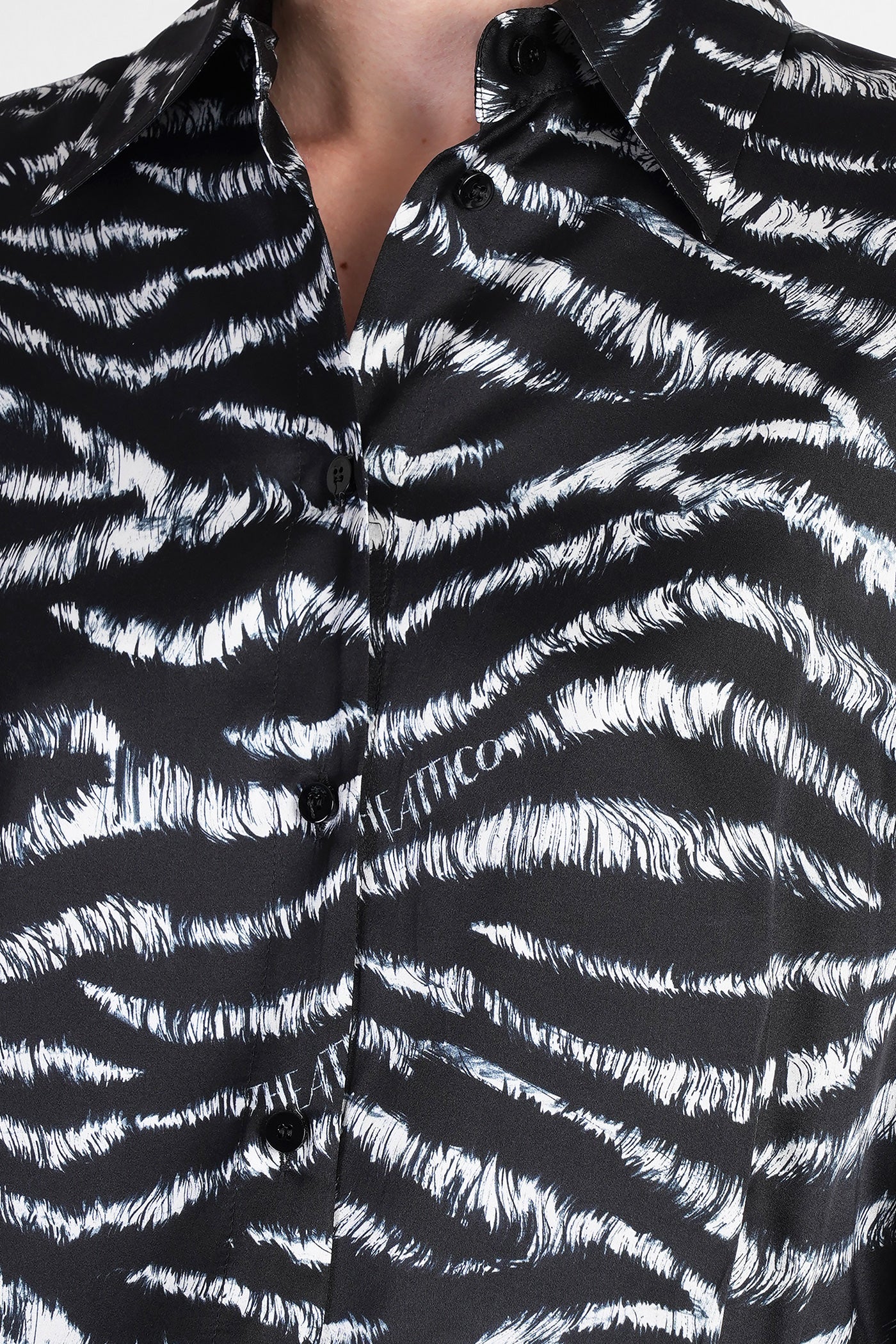Dress woman in black cotton - Image 5