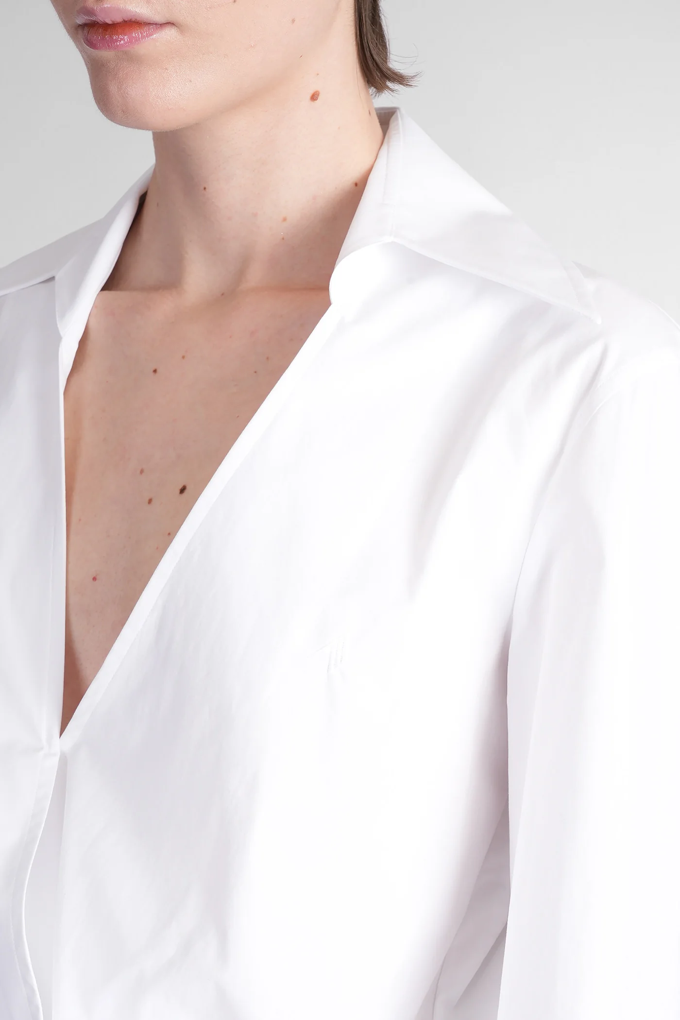 Dress woman  in white cotton - Image 5