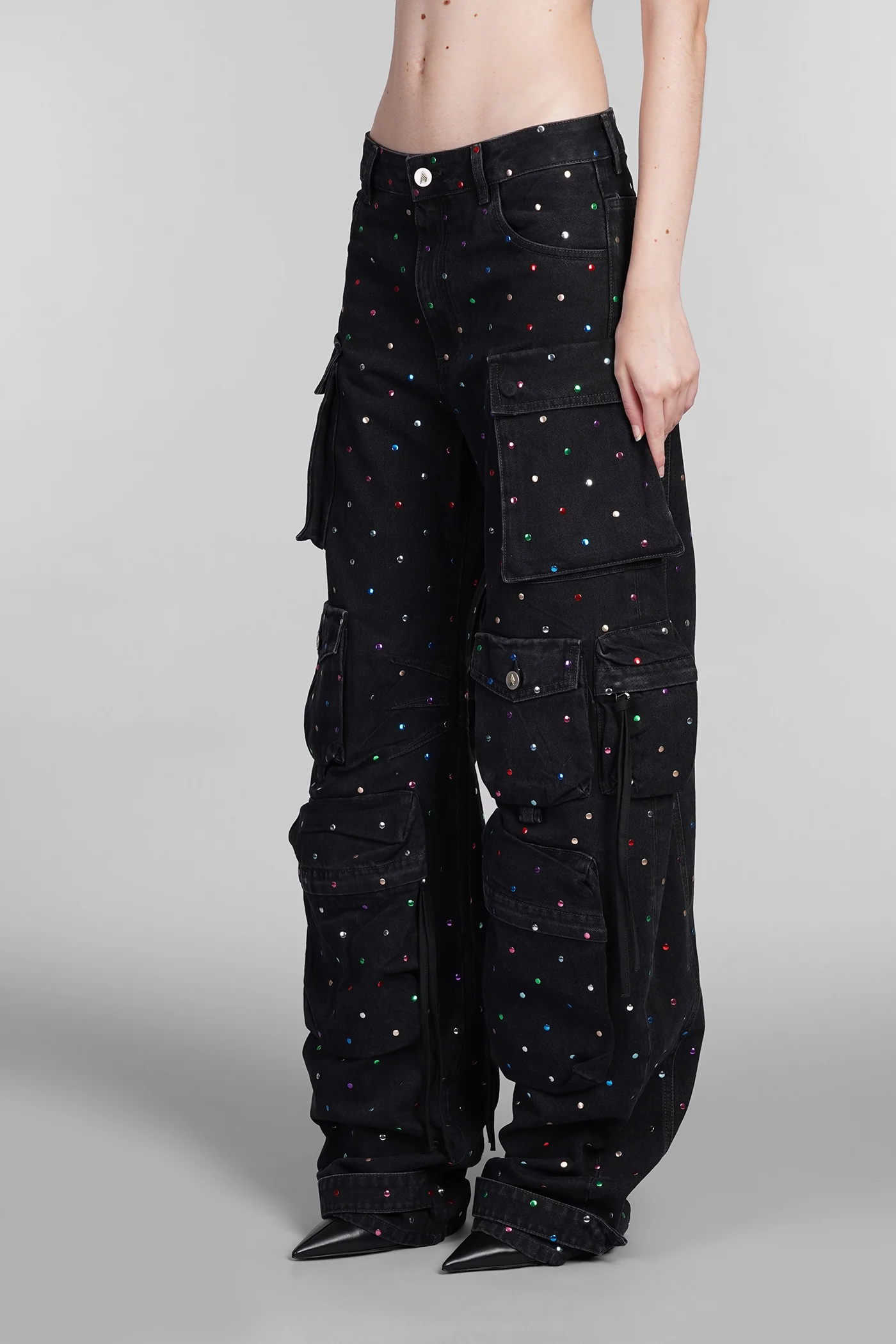 Fern Jeans in black cotton - Image 4