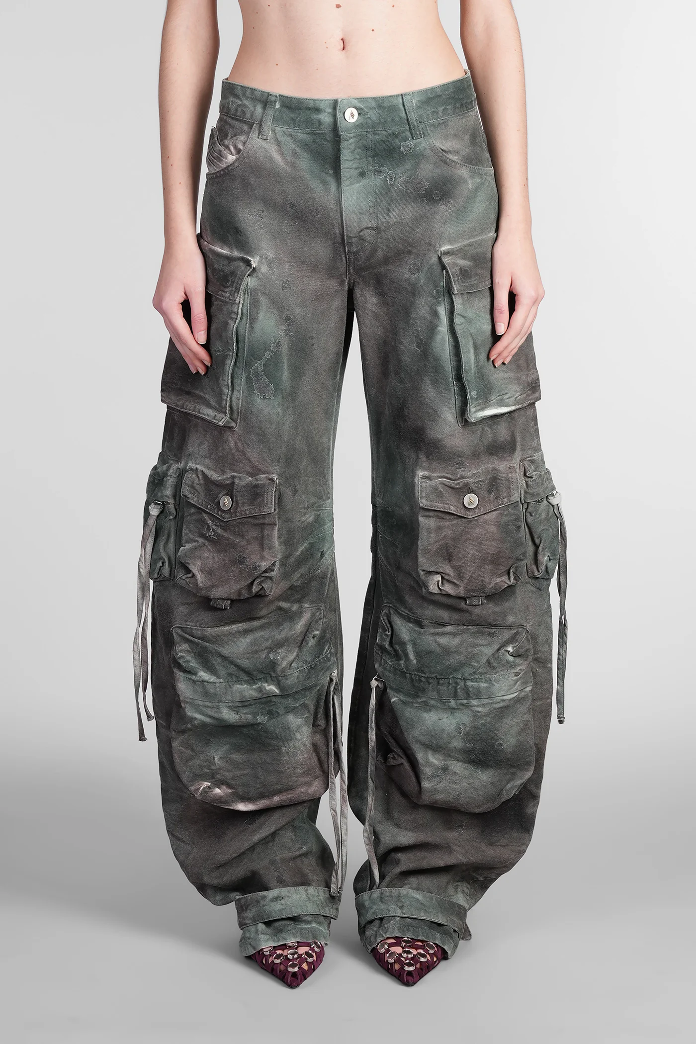 Fern Jeans in green cotton
