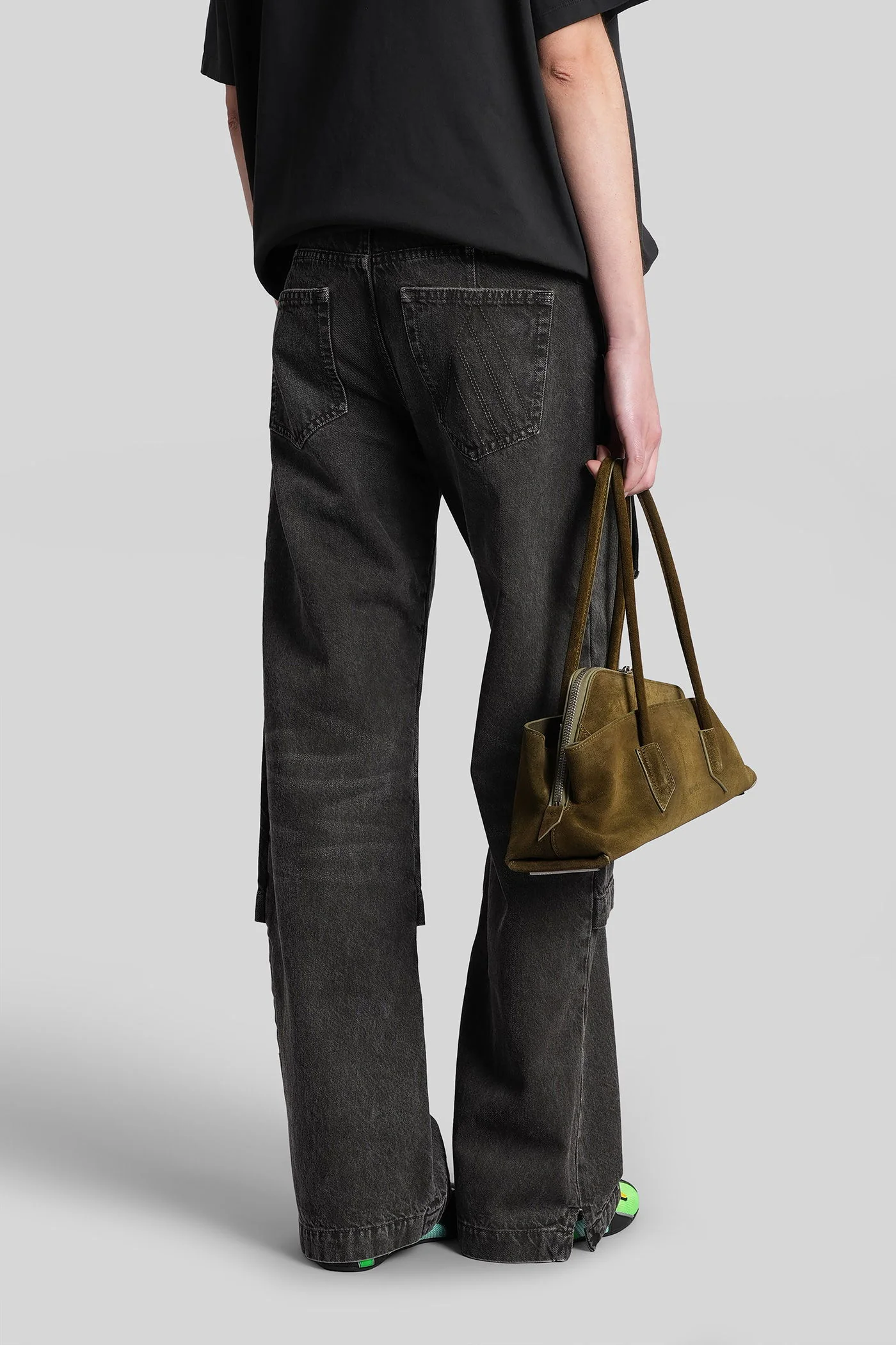 Jeans in black cotton - Image 3