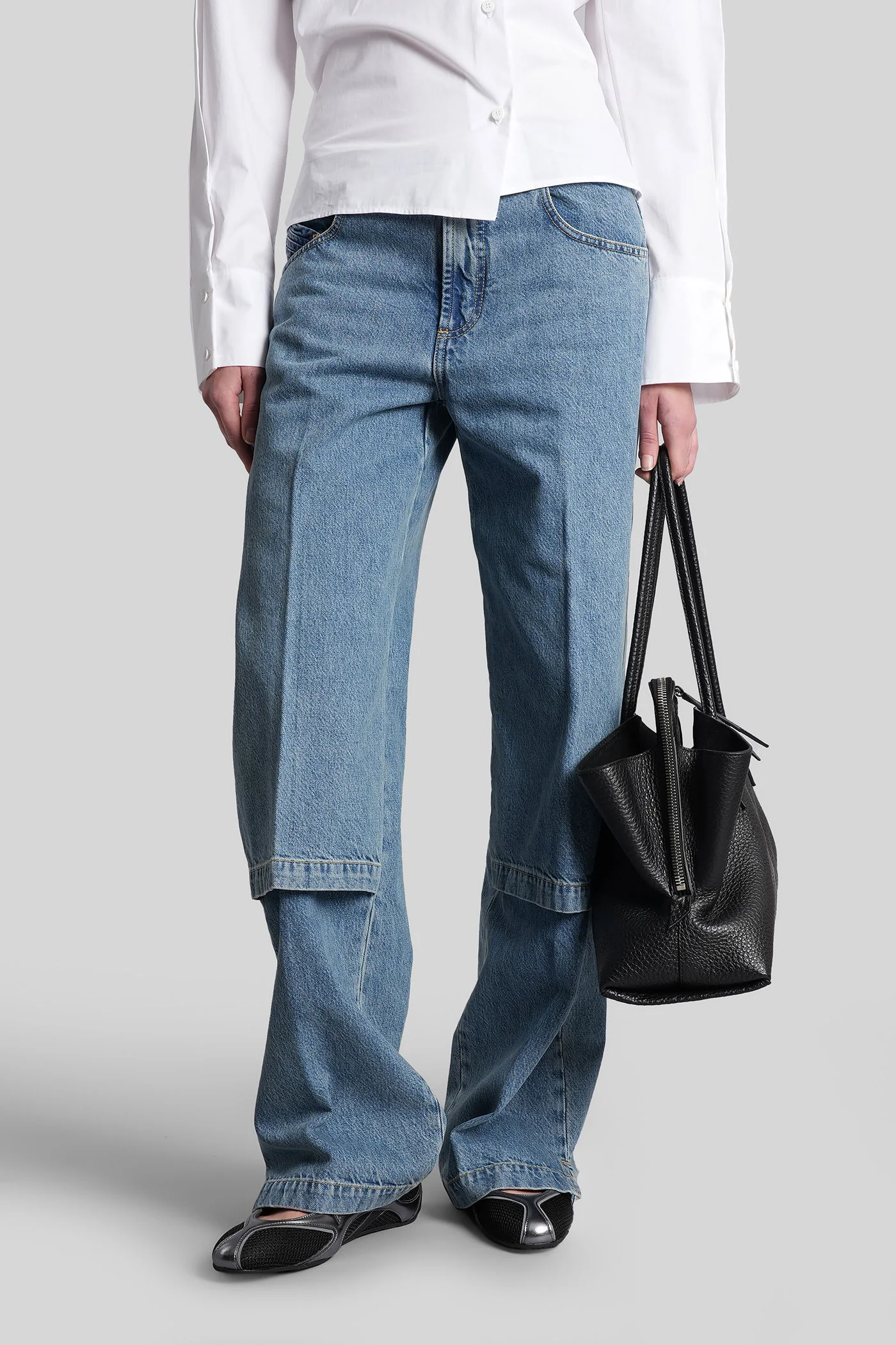 Jeans in blue cotton