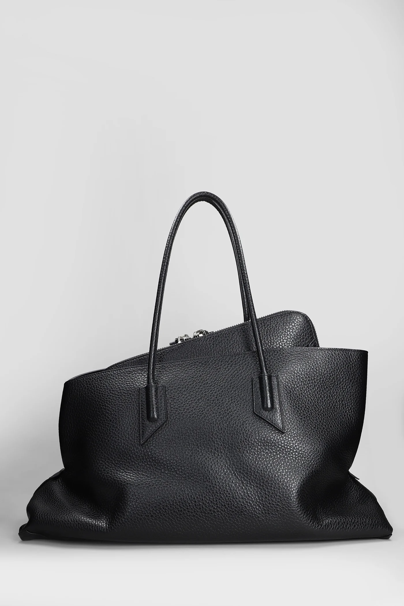La passeggiata Shoulder bag in black leather - Image 3