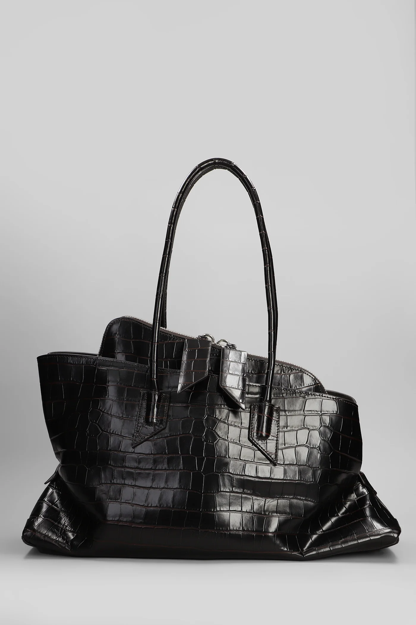 La passeggiata Shoulder bag in brown leather