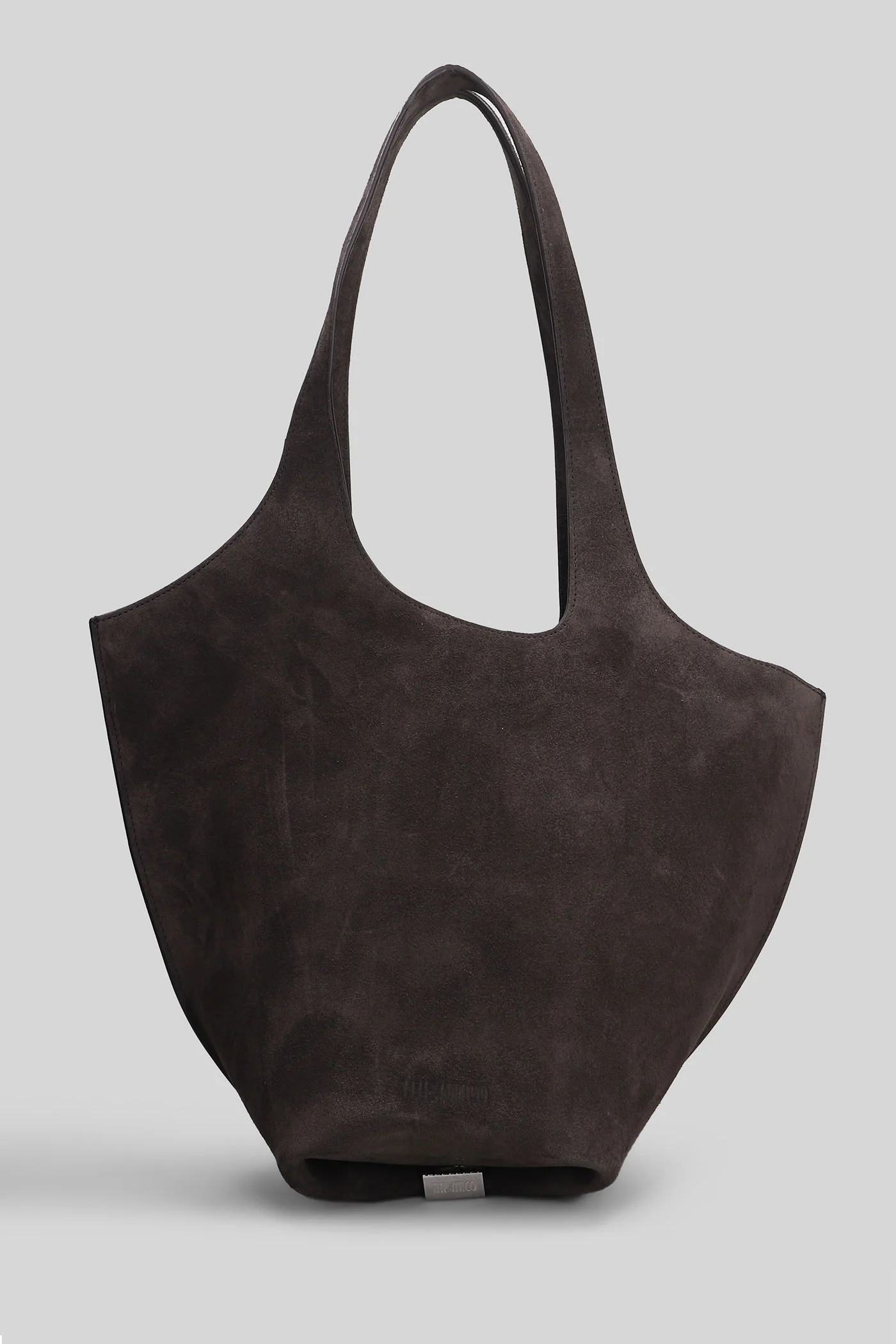 La scoop medium Shoulder bag in brown suede