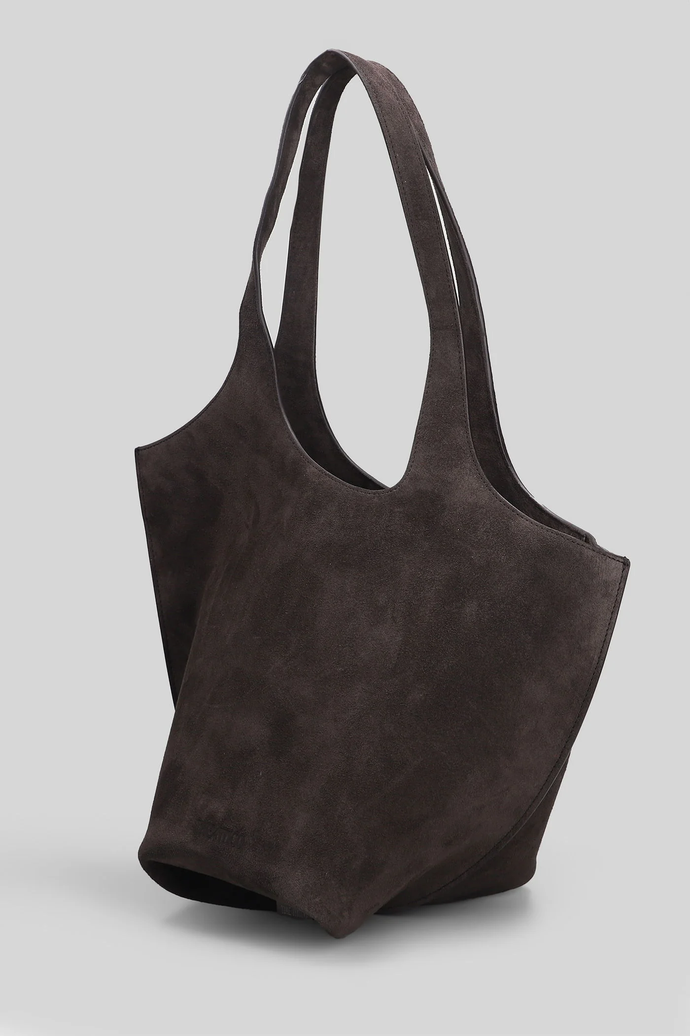La scoop medium Shoulder bag in brown suede - Image 2
