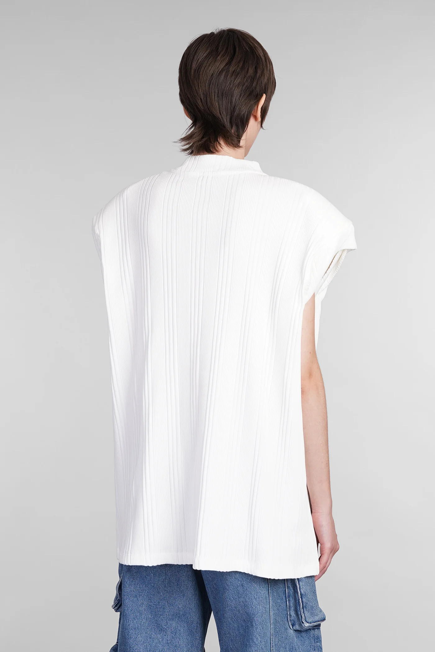 Laurie T-Shirt in white cotton - Image 3