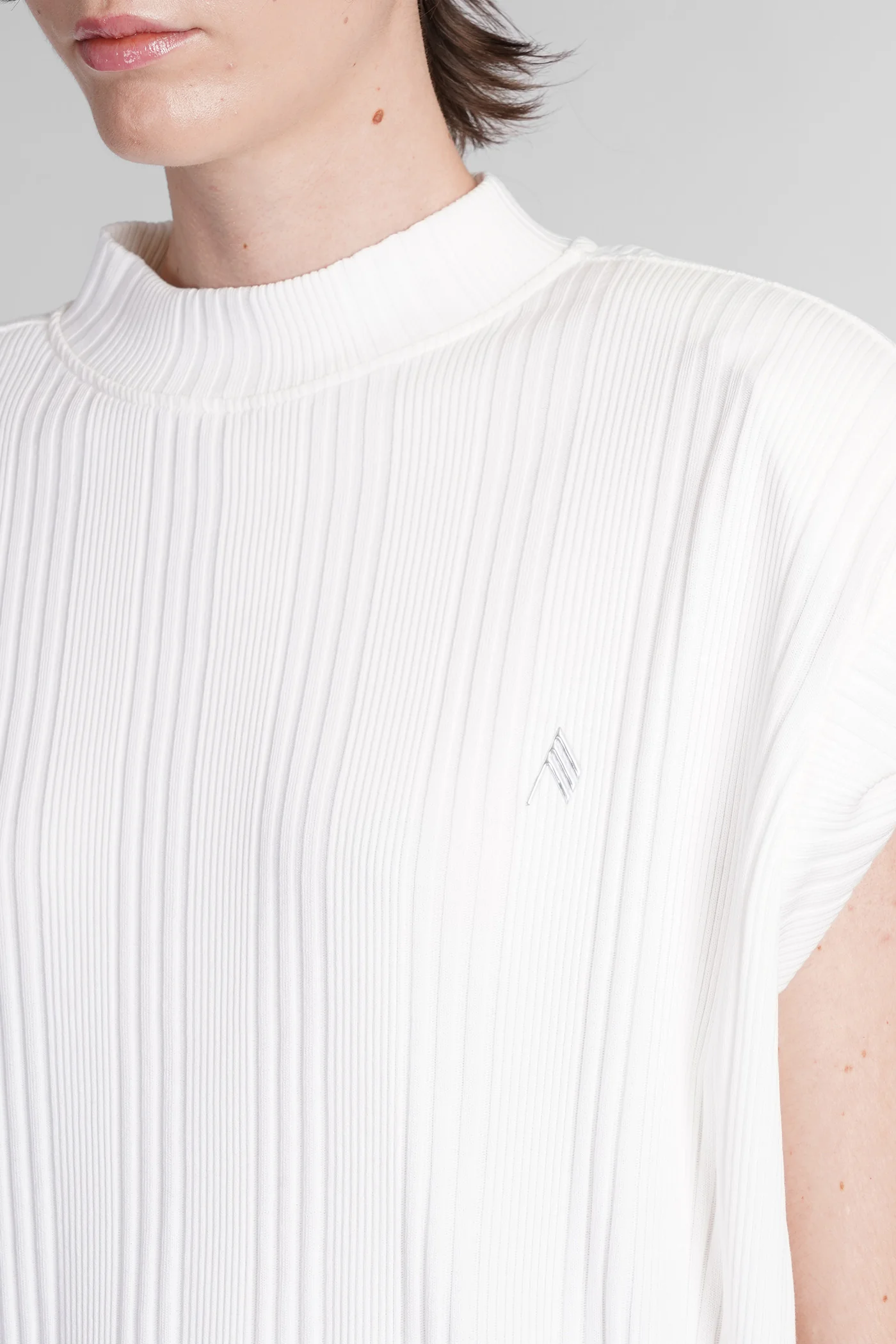 Laurie T-Shirt in white cotton - Image 5