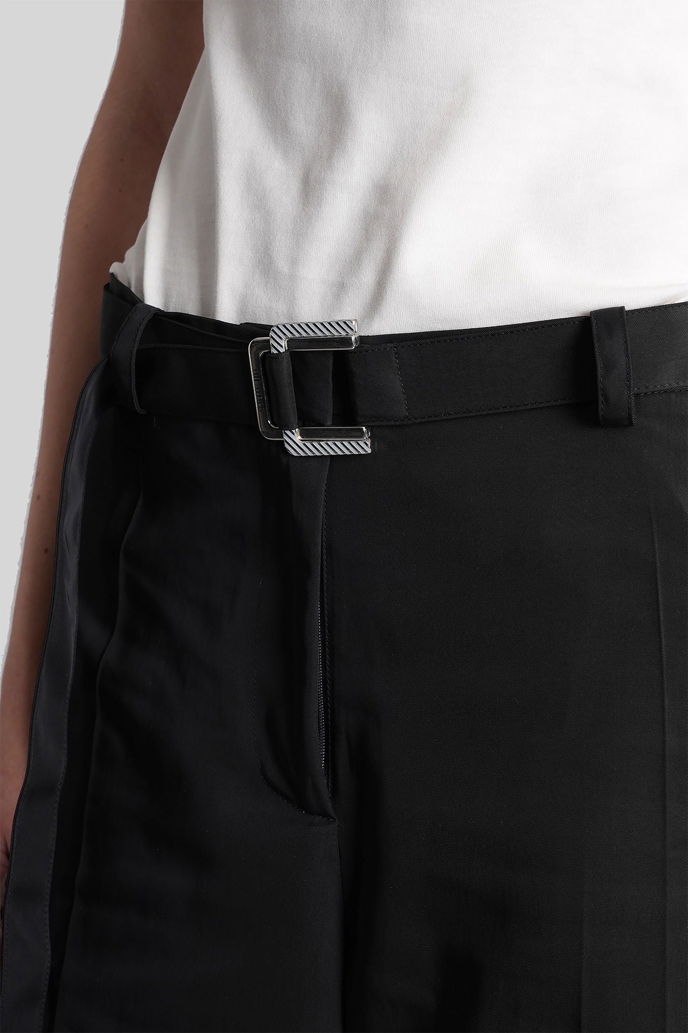 Pants in black polyester - Image 10