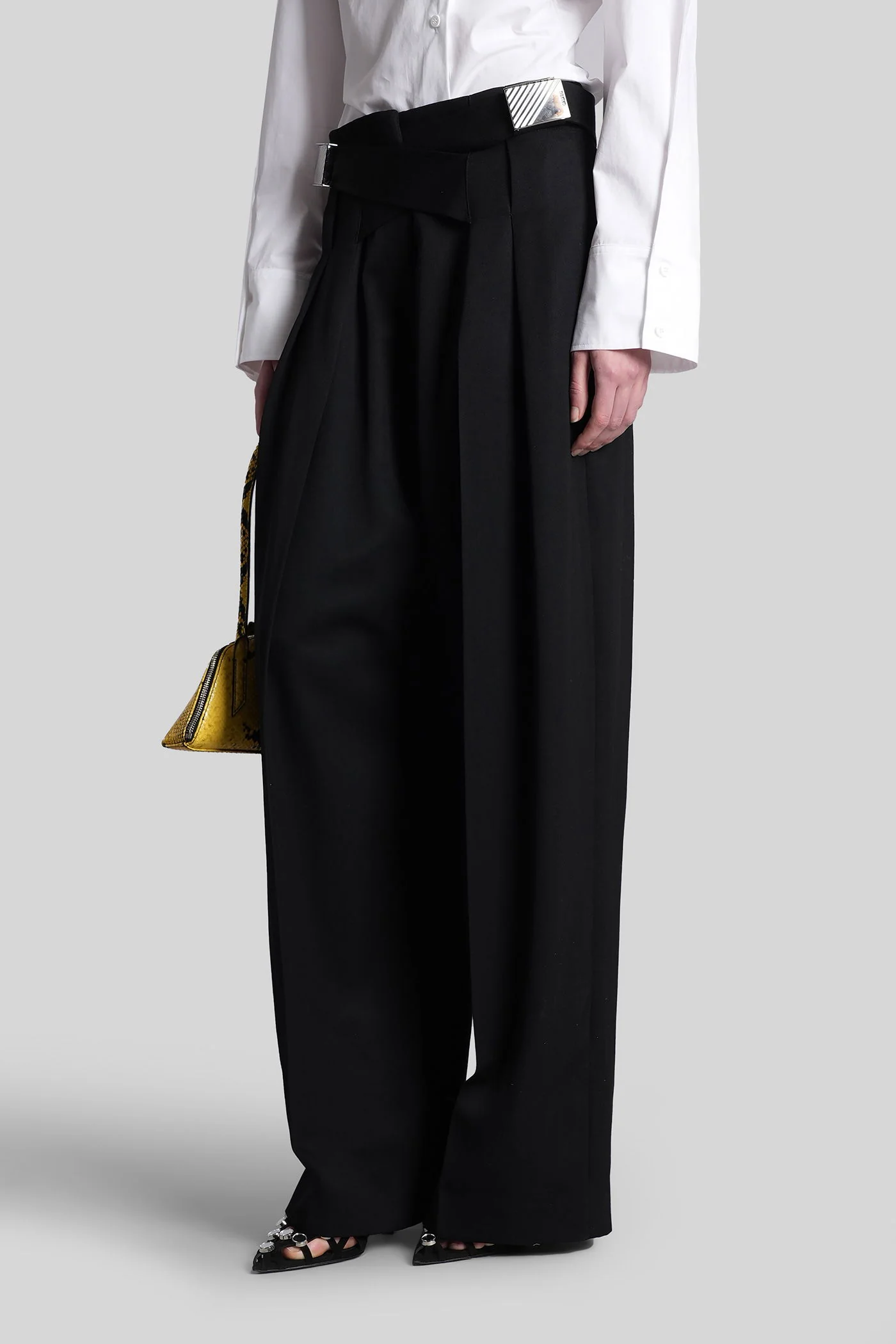 Pants in black wool - Image 4