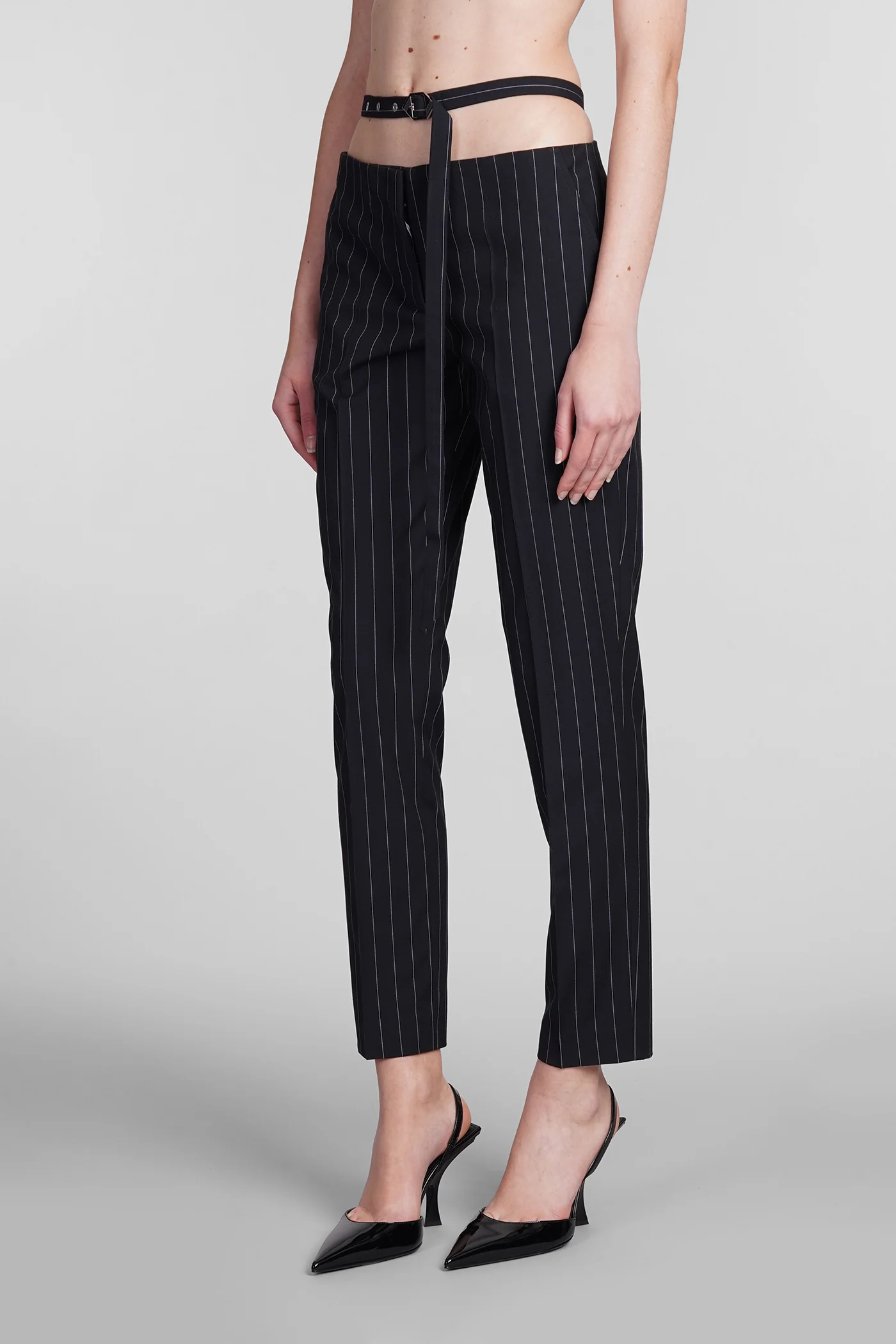 Pants in blue viscose - Image 4