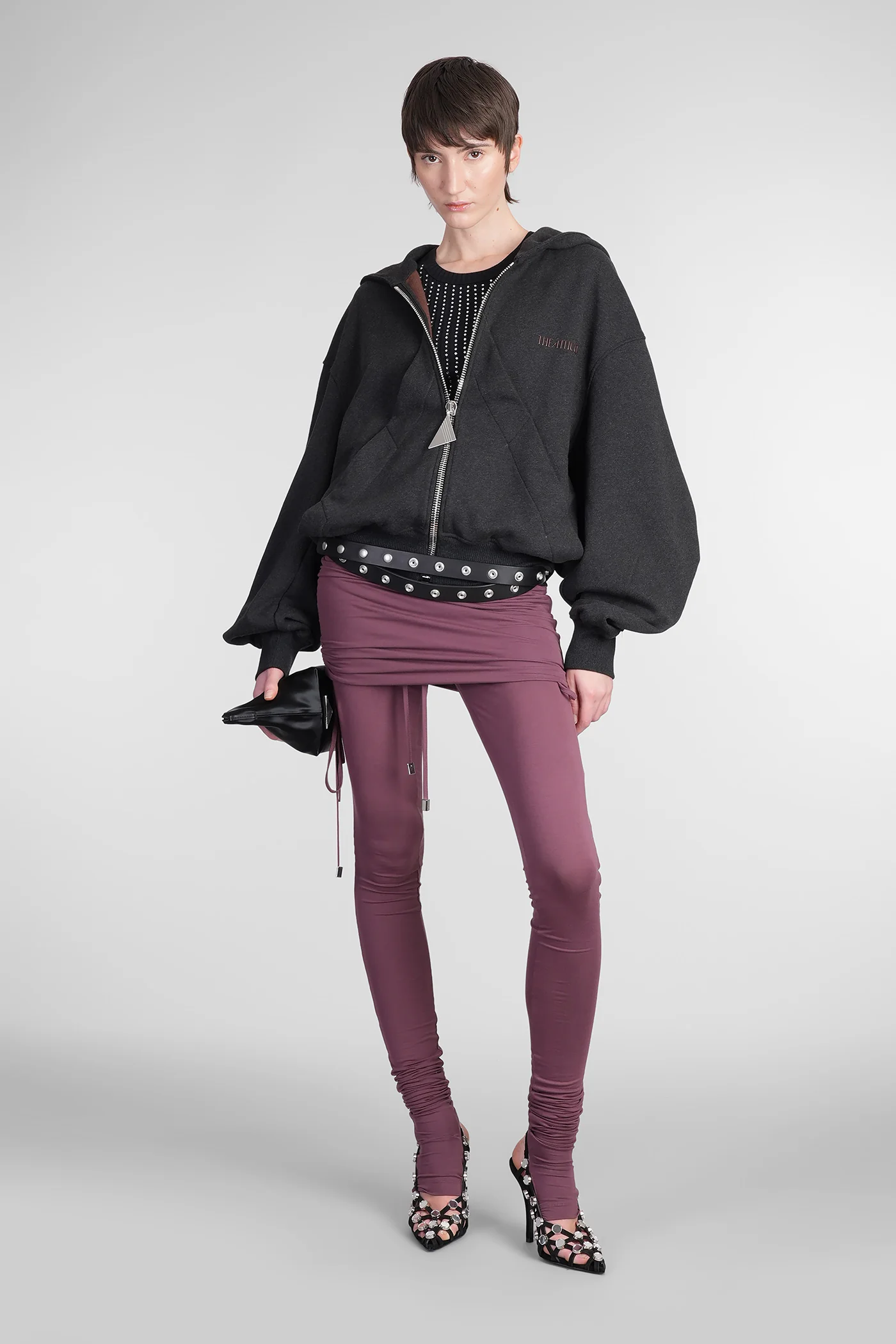 Pants in bordeaux viscose - Image 2
