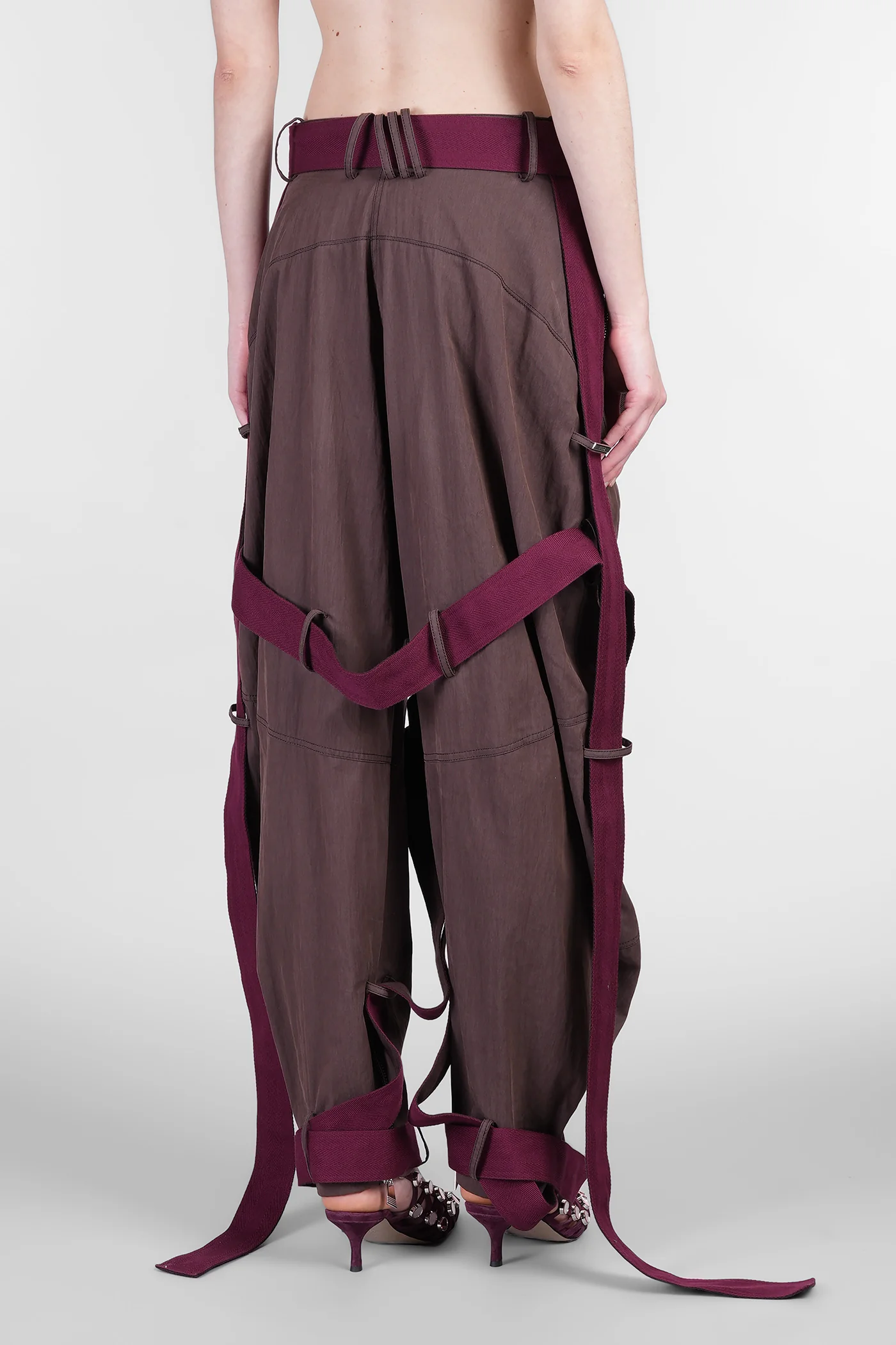 Pants in brown cotton - Image 3