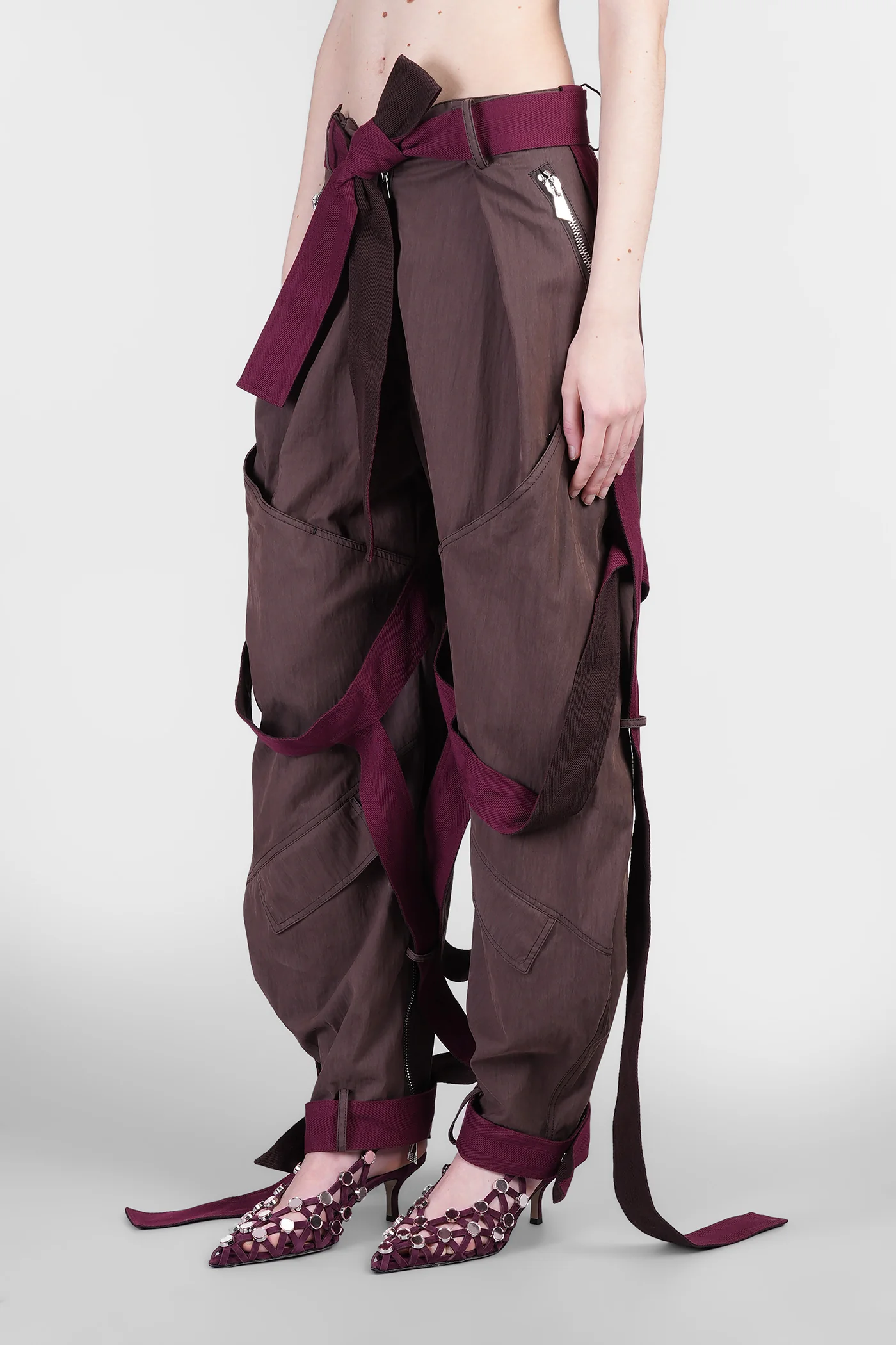 Pants in brown cotton - Image 4