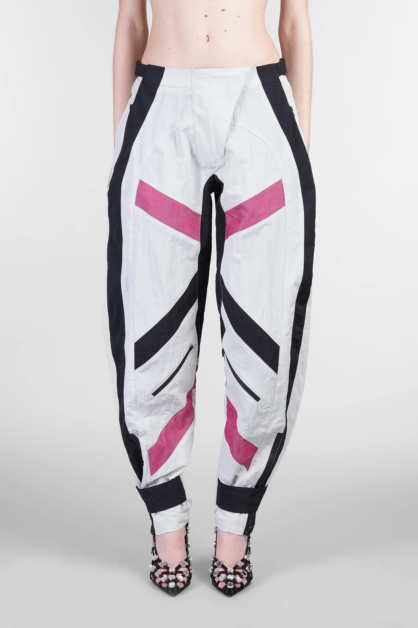 Pants in grey polyamide - Image 16