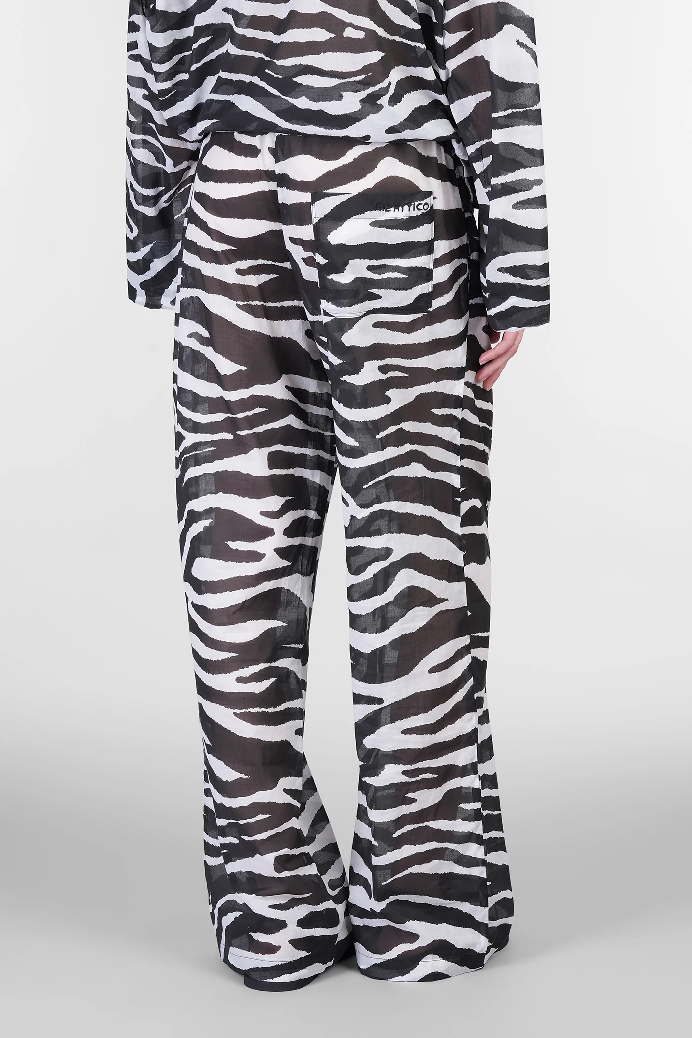 Pants in white cotton - Image 3