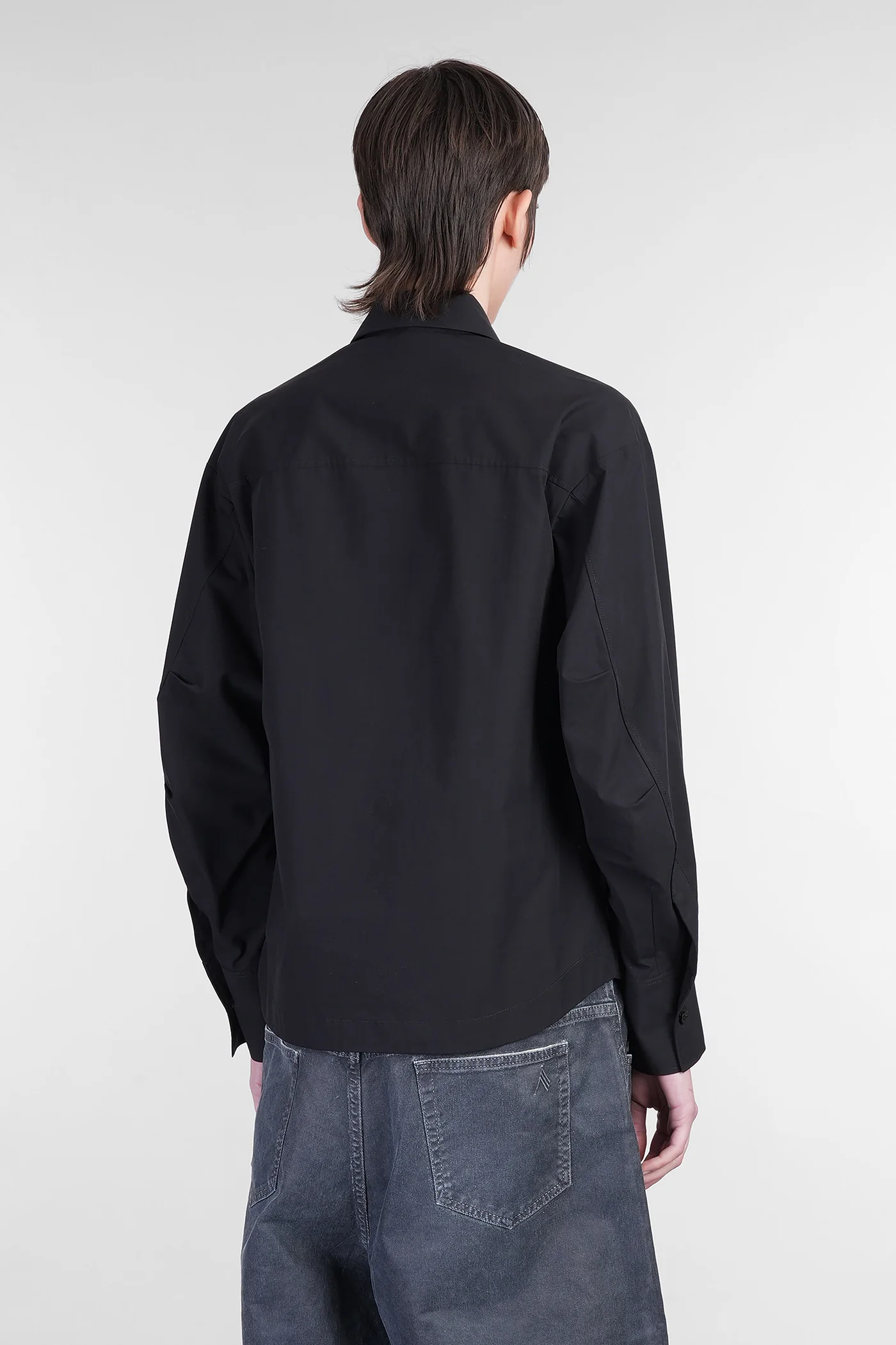 Shirt in black cotton - Image 3