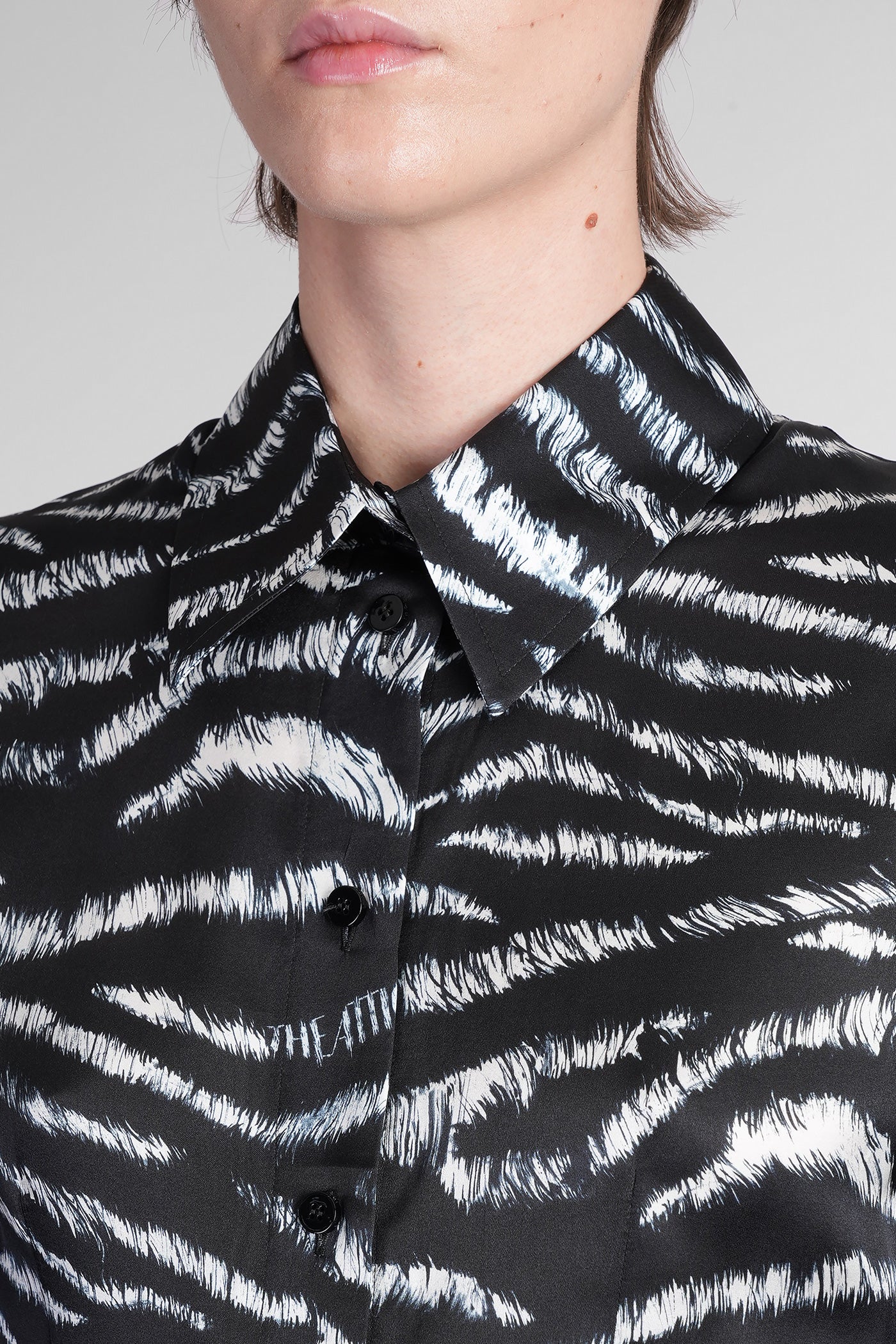 Shirt in black viscose - Image 5
