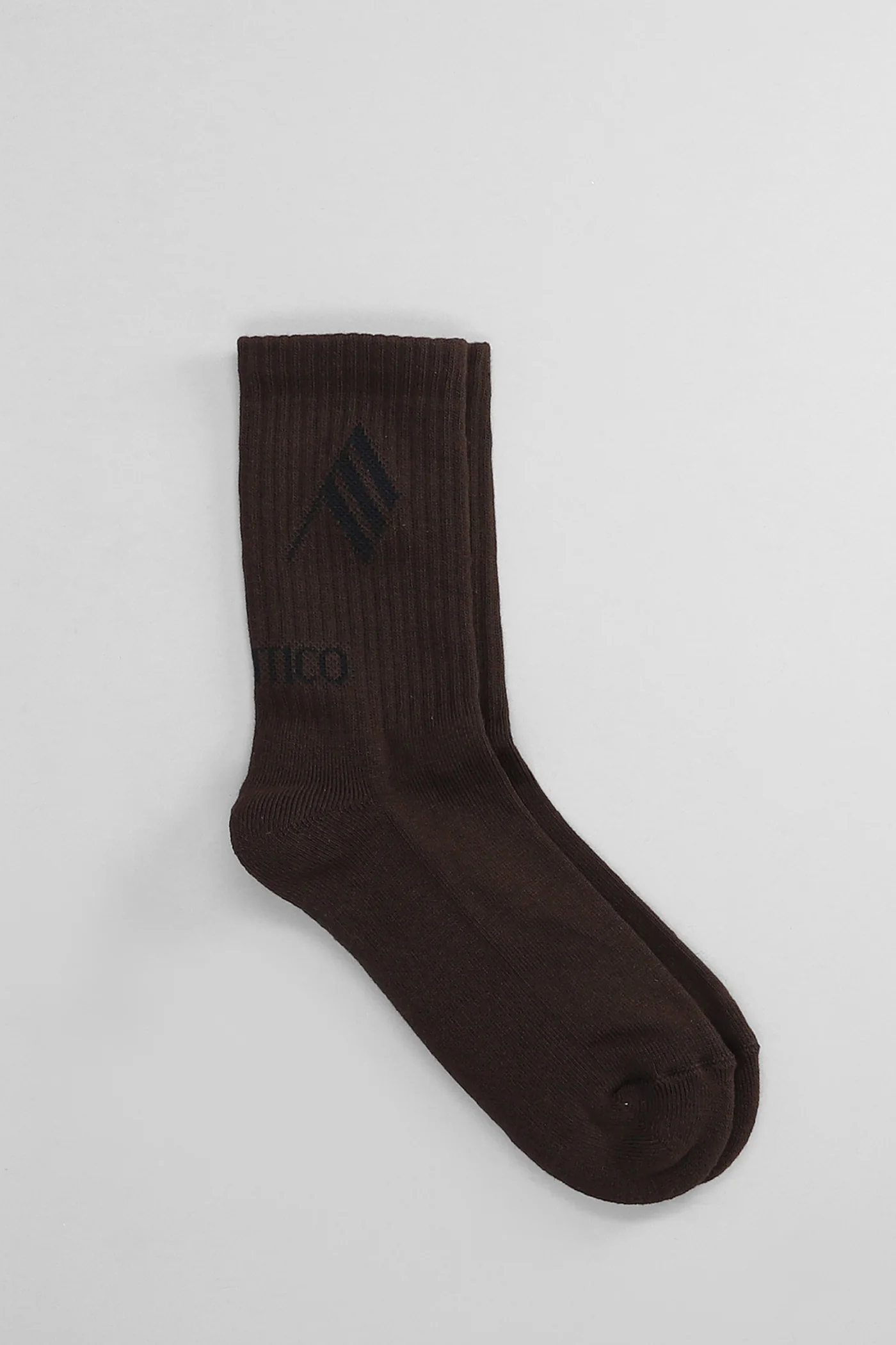 Socks in brown cotton