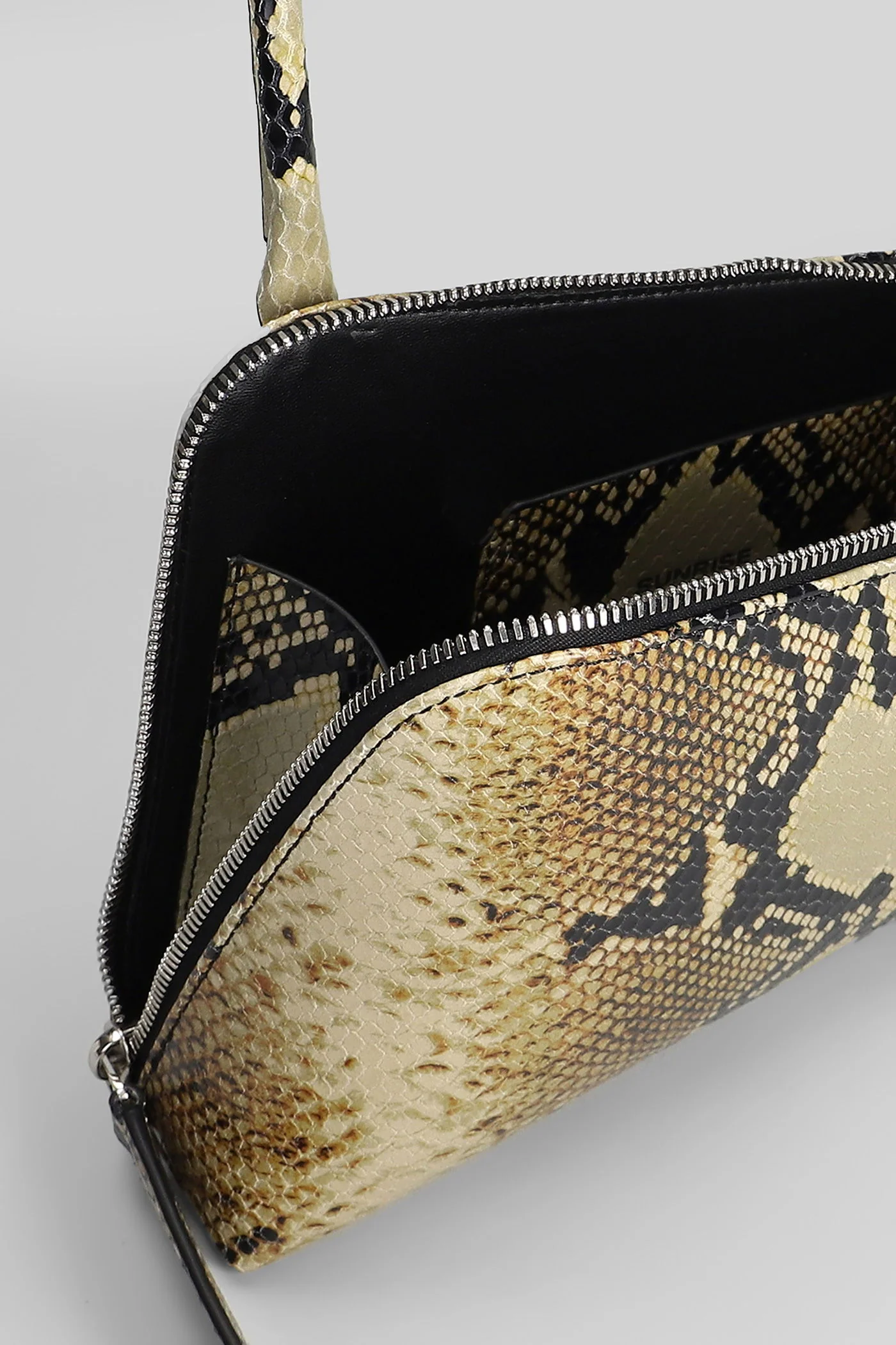 Sunrise Shoulder bag in green leather - Image 4