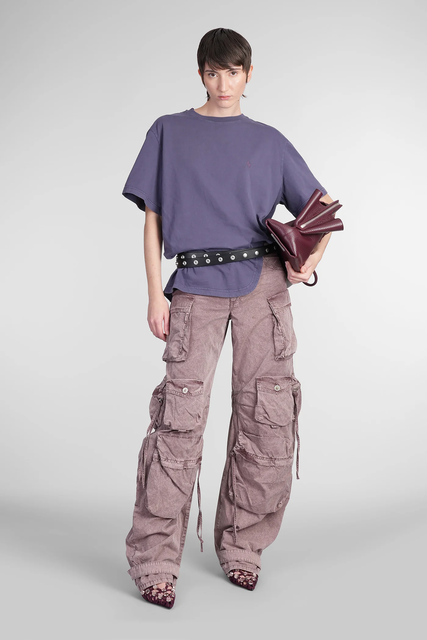 T-Shirt in Viola cotton - Image 2