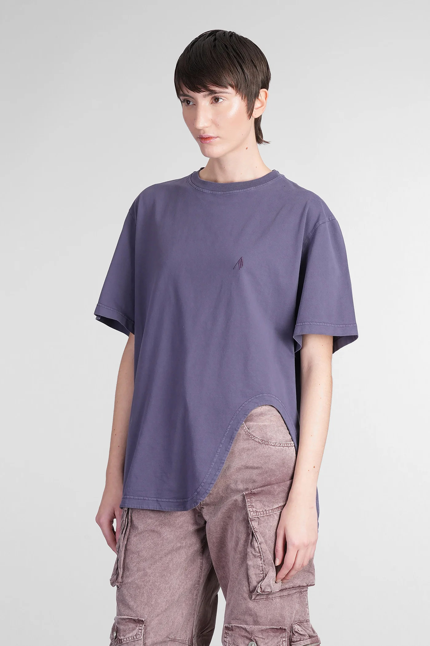 T-Shirt in Viola cotton - Image 4