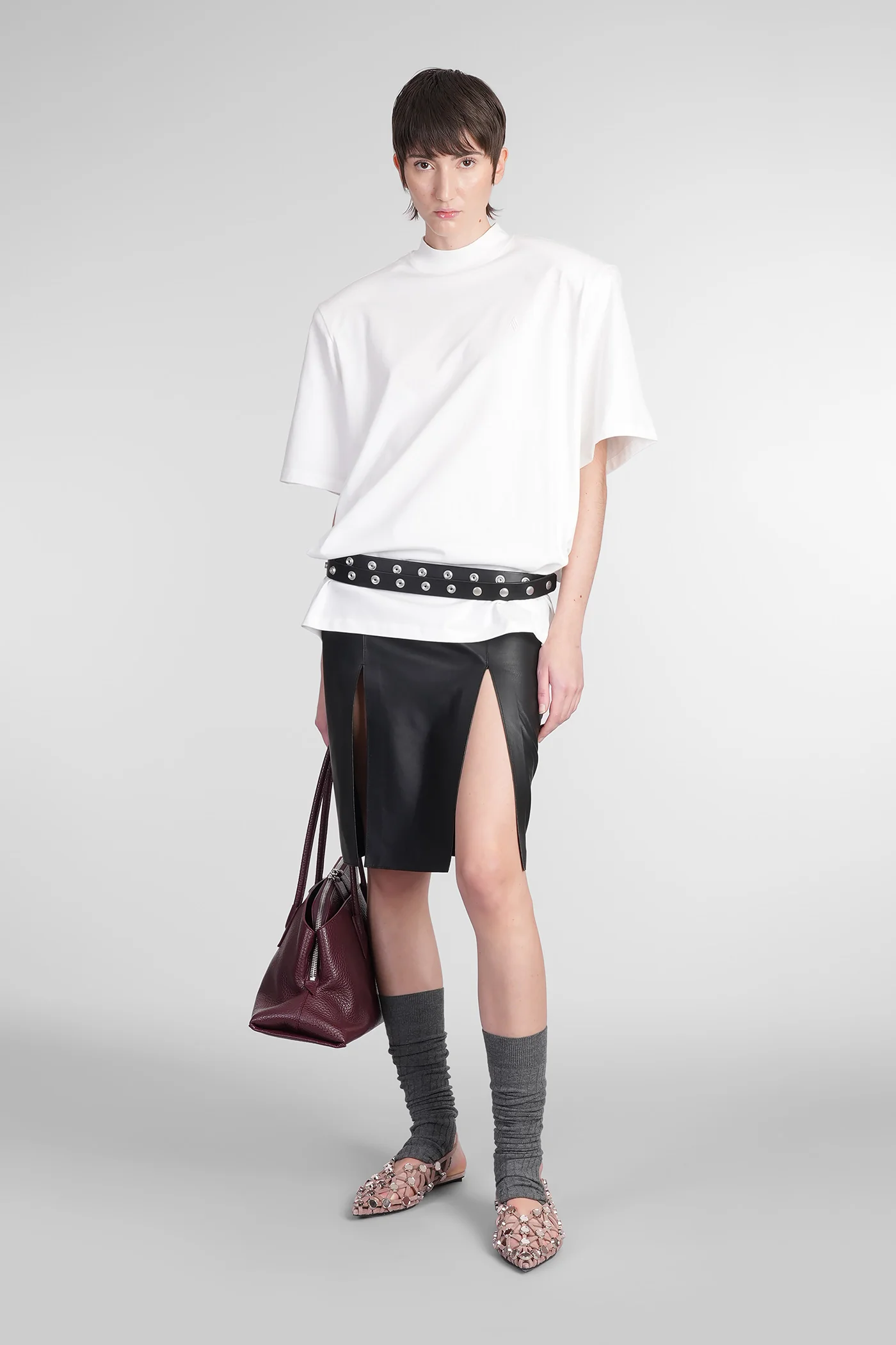 T-Shirt in white cotton - Image 2