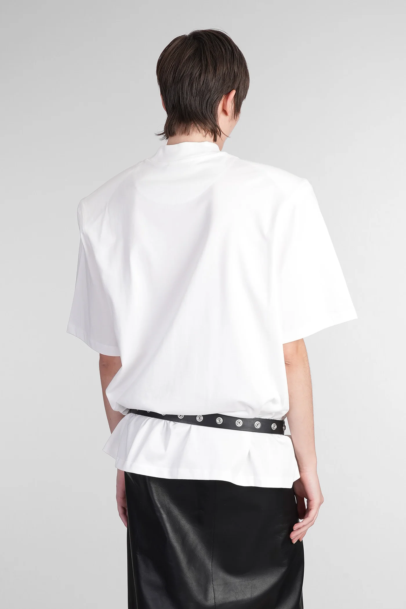 T-Shirt in white cotton - Image 3