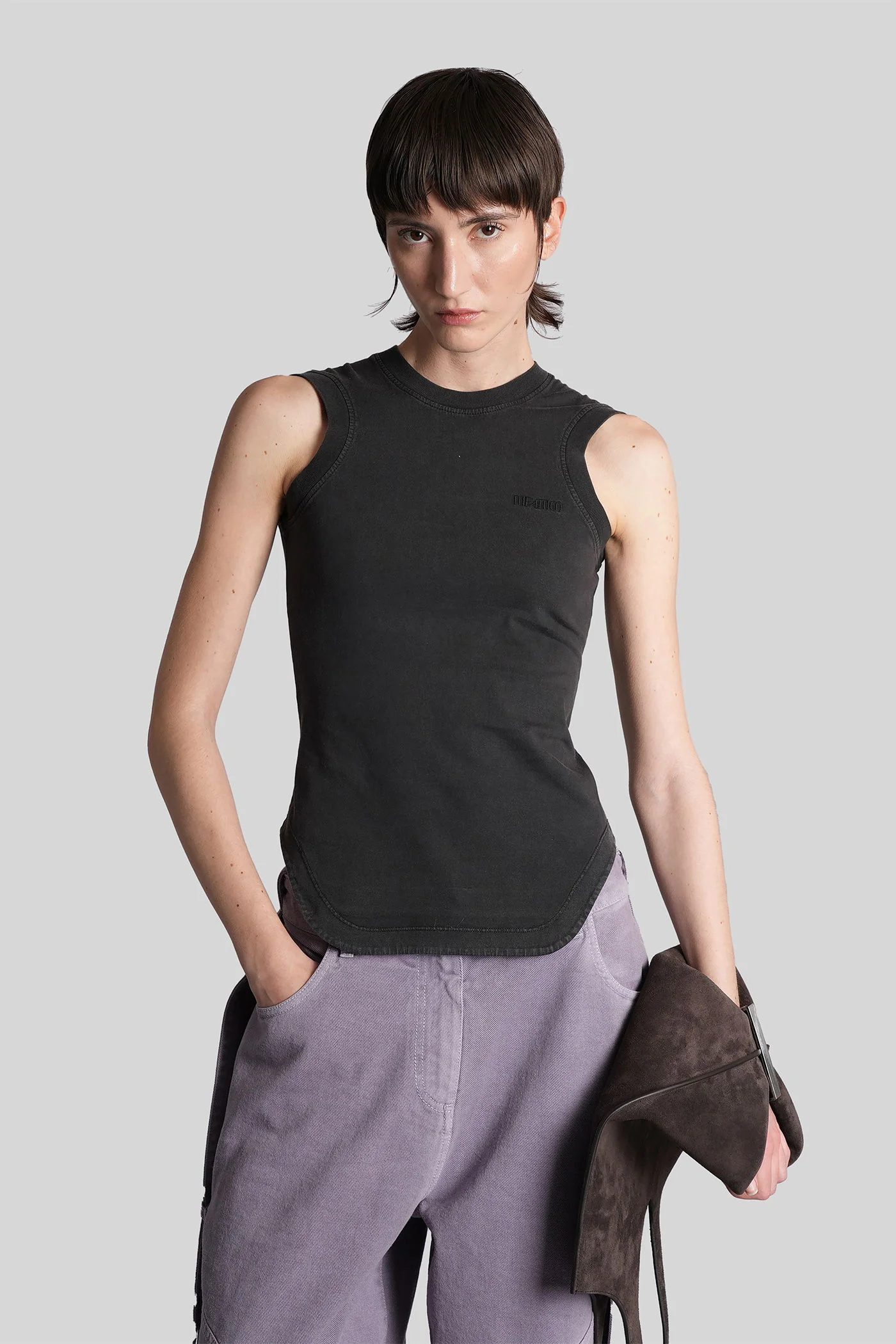 tank Top in black cotton
