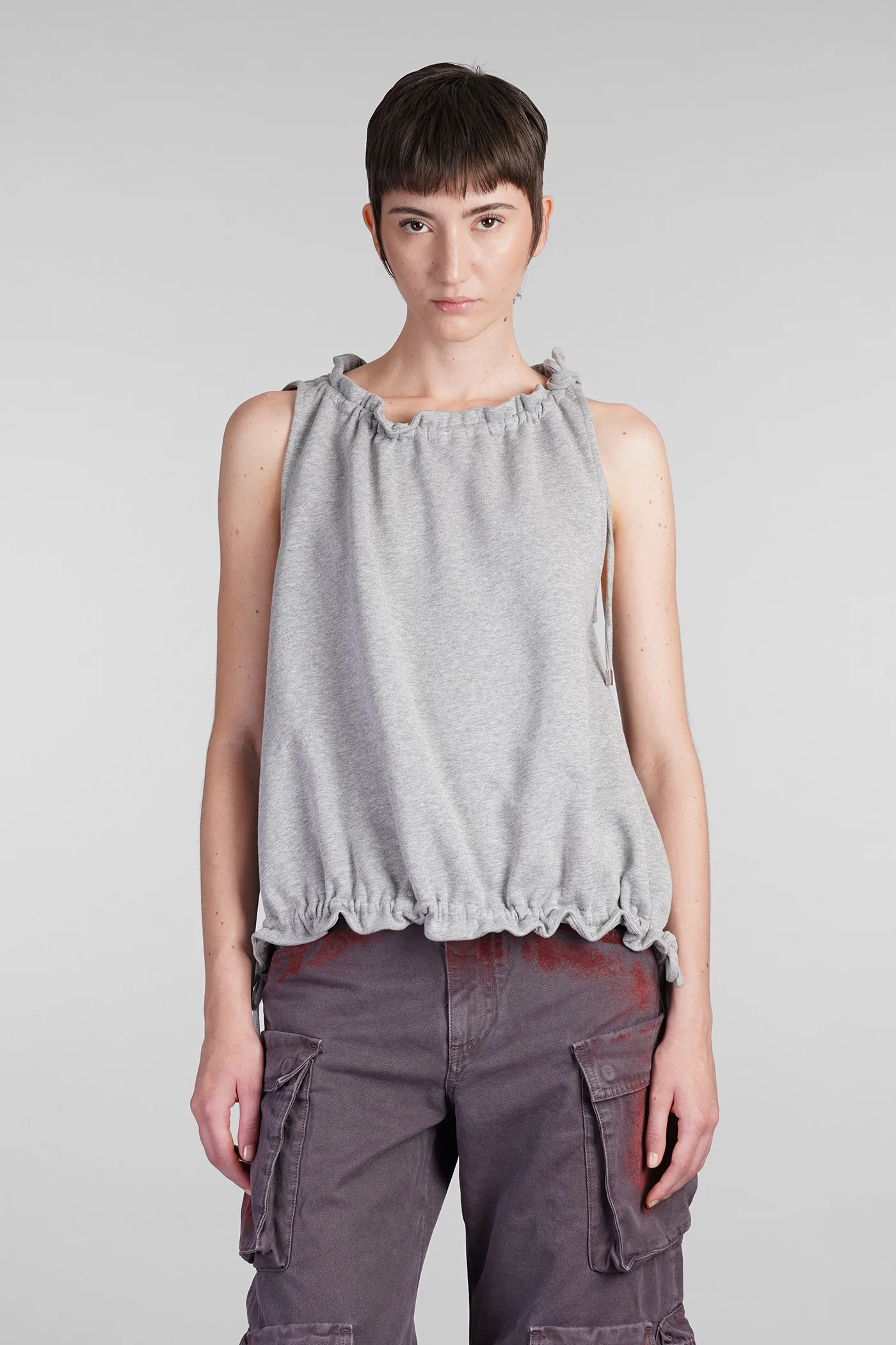 Topwear in grey cotton