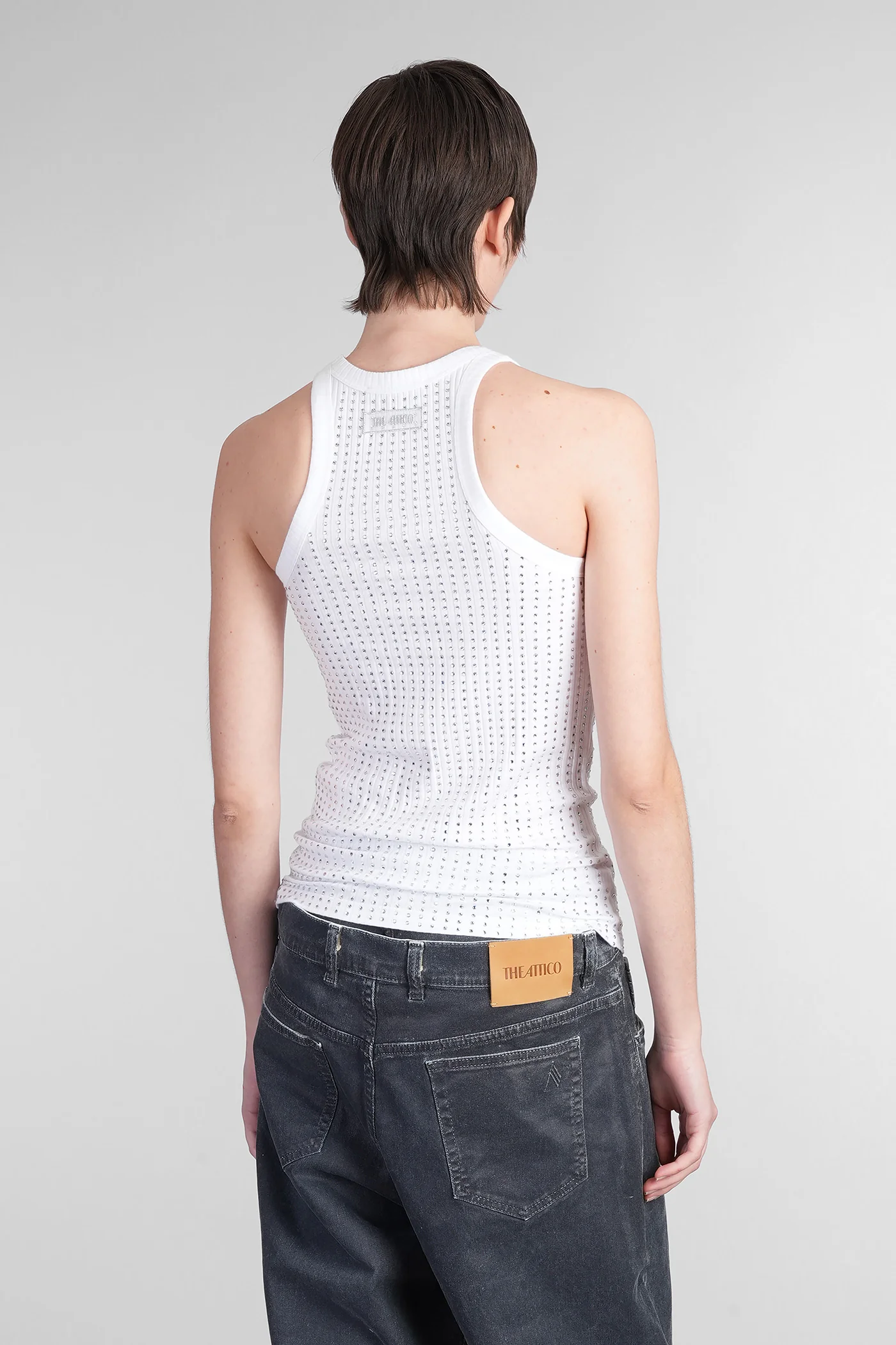 Topwear in white cotton - Image 3