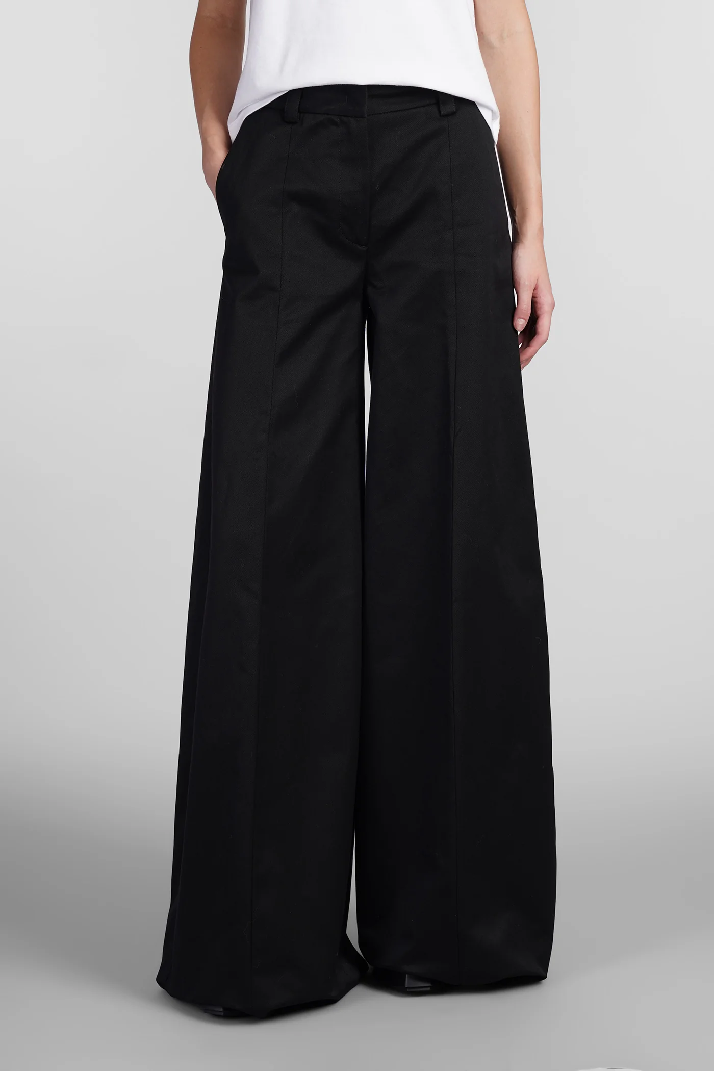 Alma Pants in black cotton