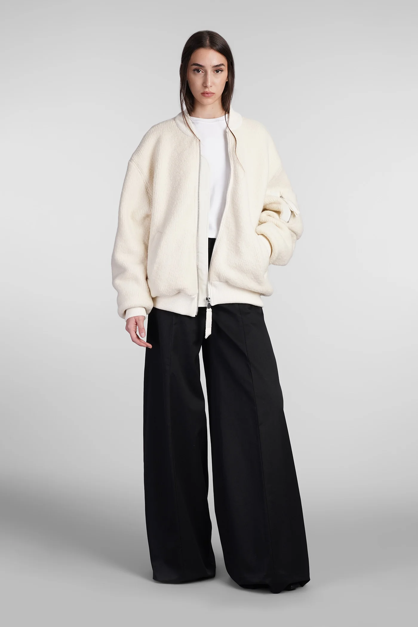 Alma Pants in black cotton - Image 2