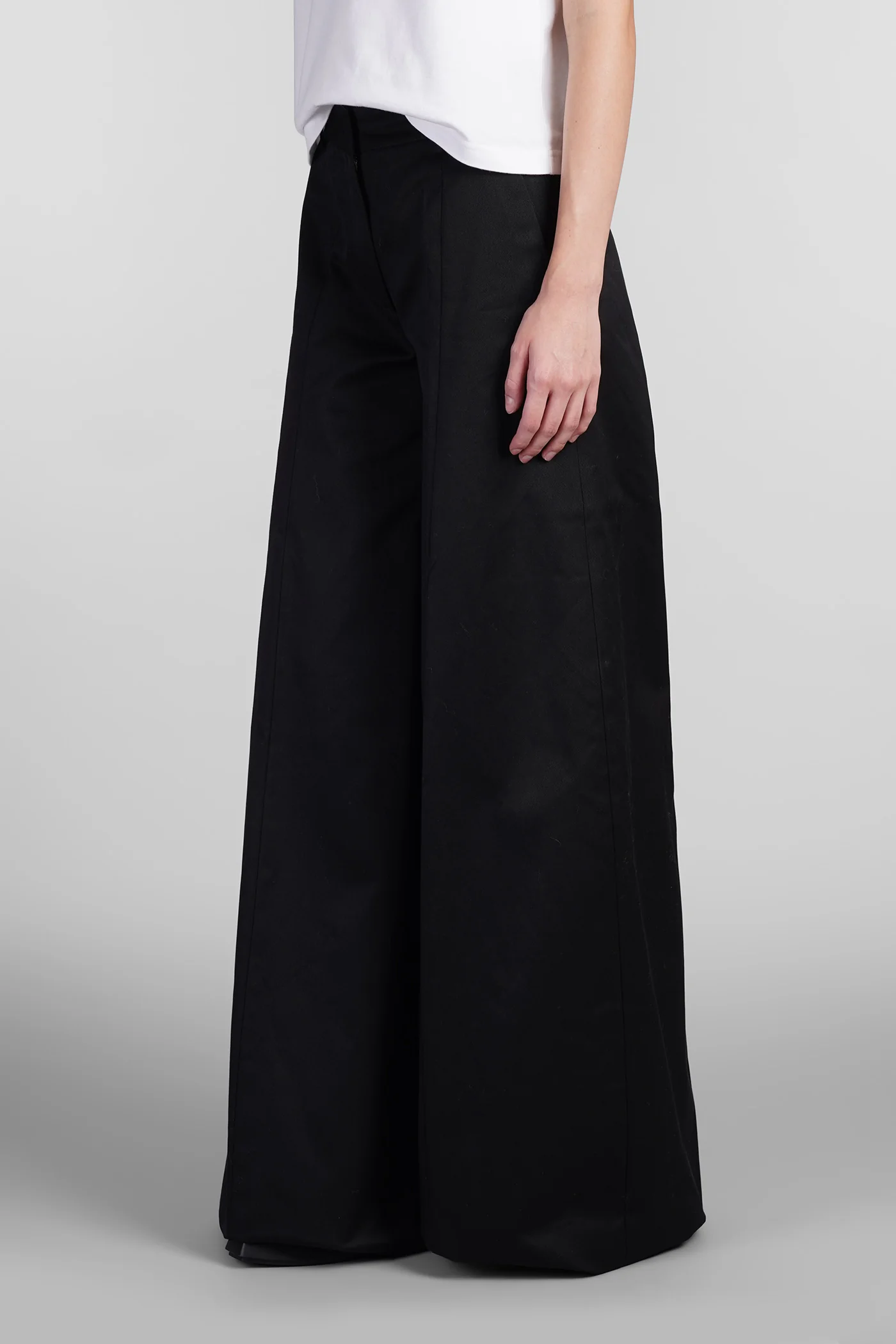 Alma Pants in black cotton - Image 4